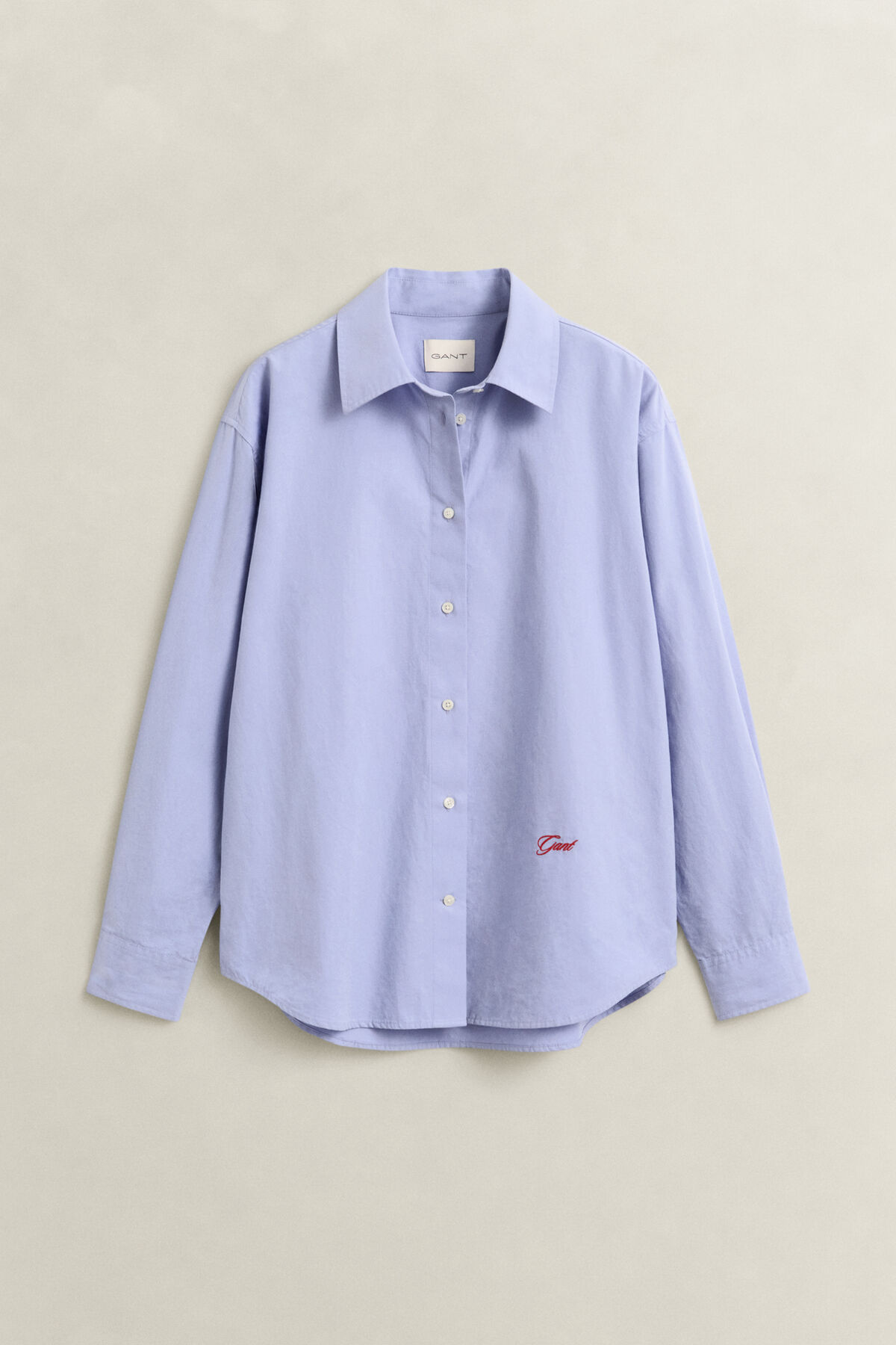 Relaxed Poplin Shirt — MISTY LAVENDER
