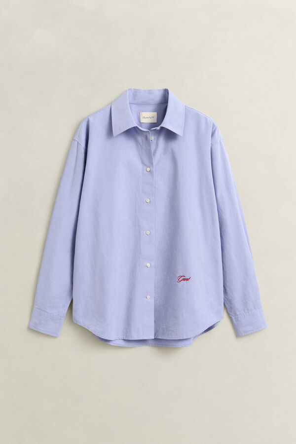 Relaxed Poplin Shirt — MISTY LAVENDER