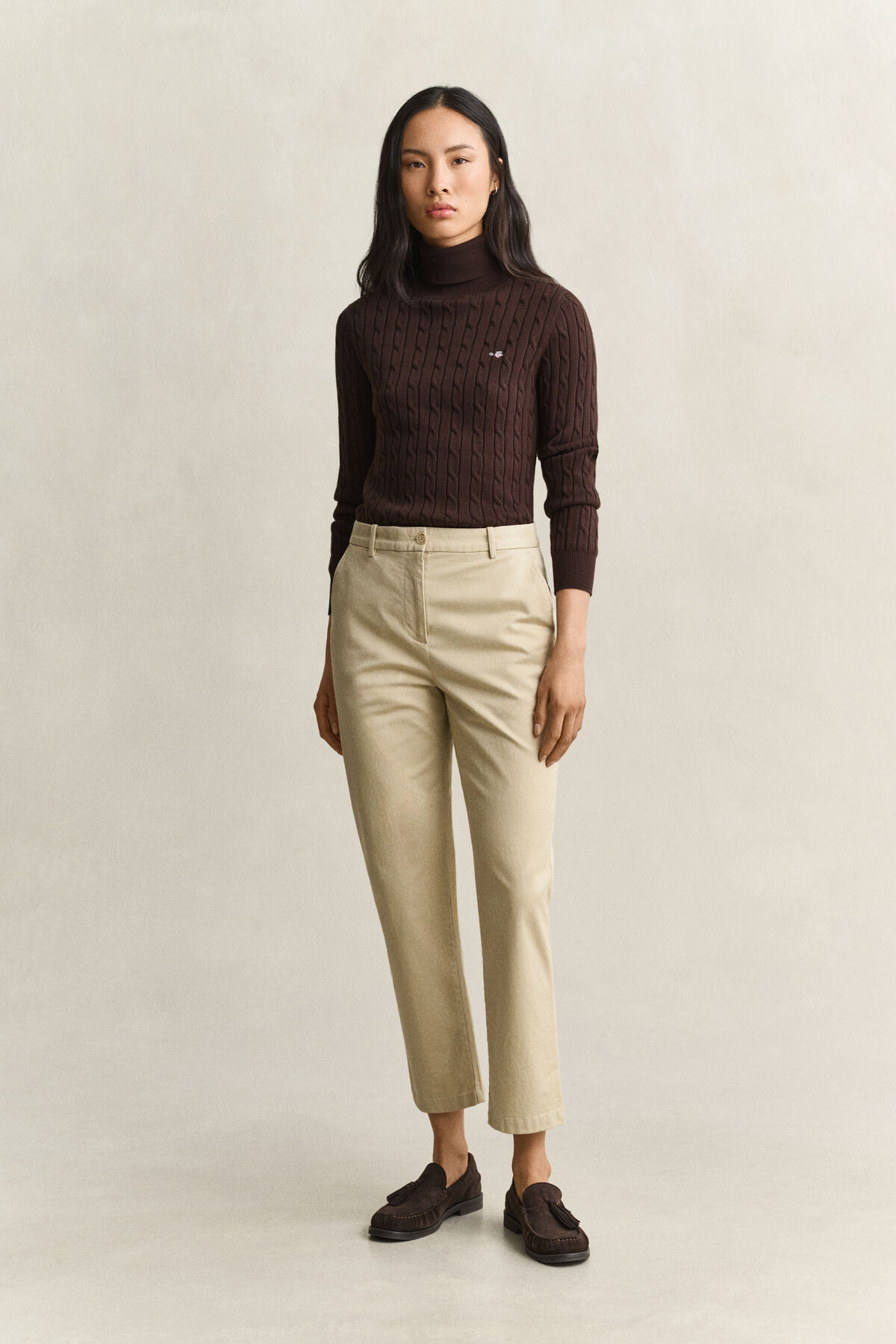 Classic Slim Chinos — OAT BEIGE
