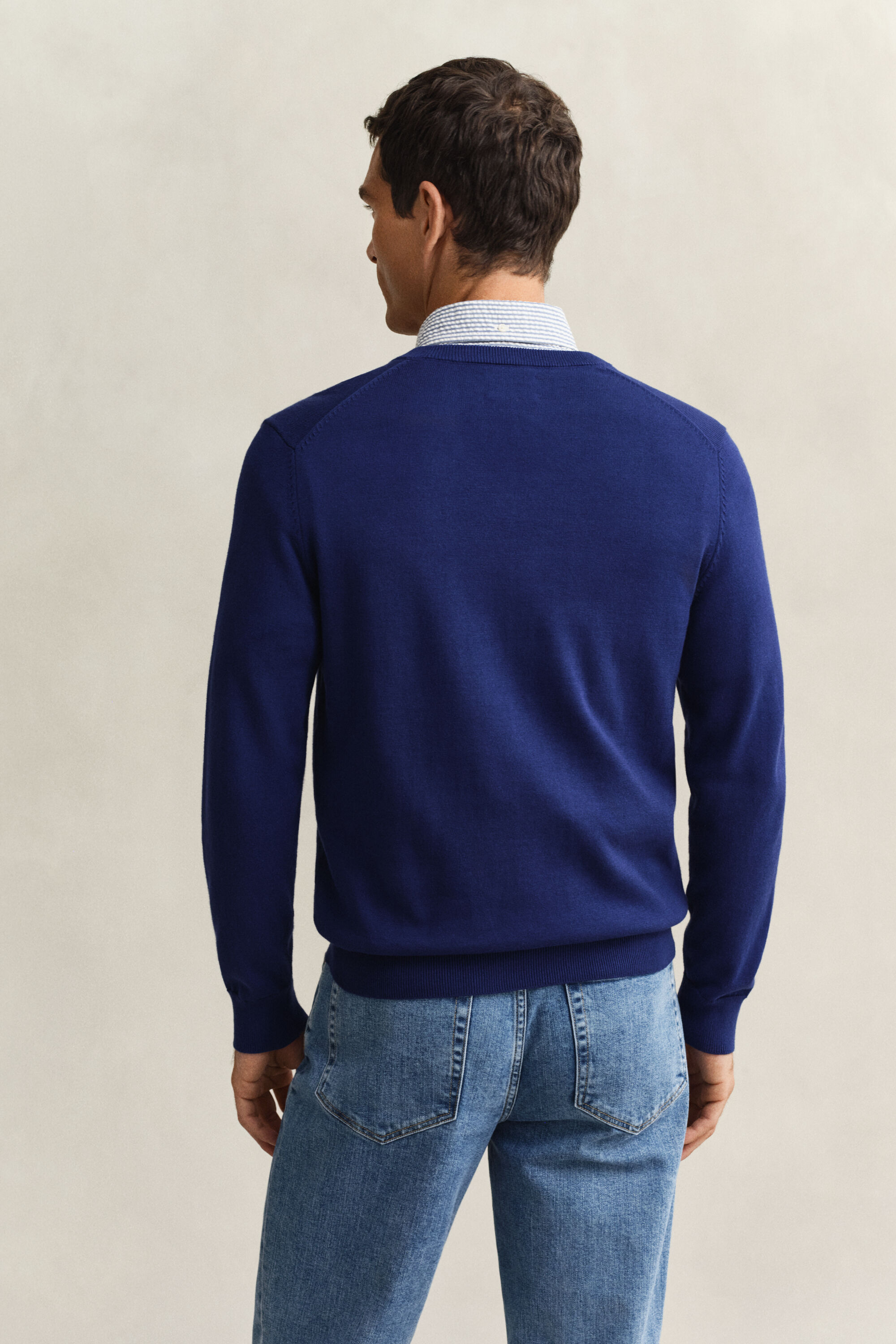 Classic Cotton V-Neck Sweater