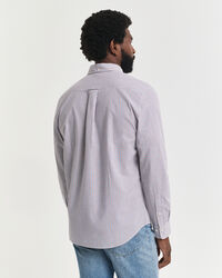 Regular Fit Micro Checked Classic Poplin Shirt