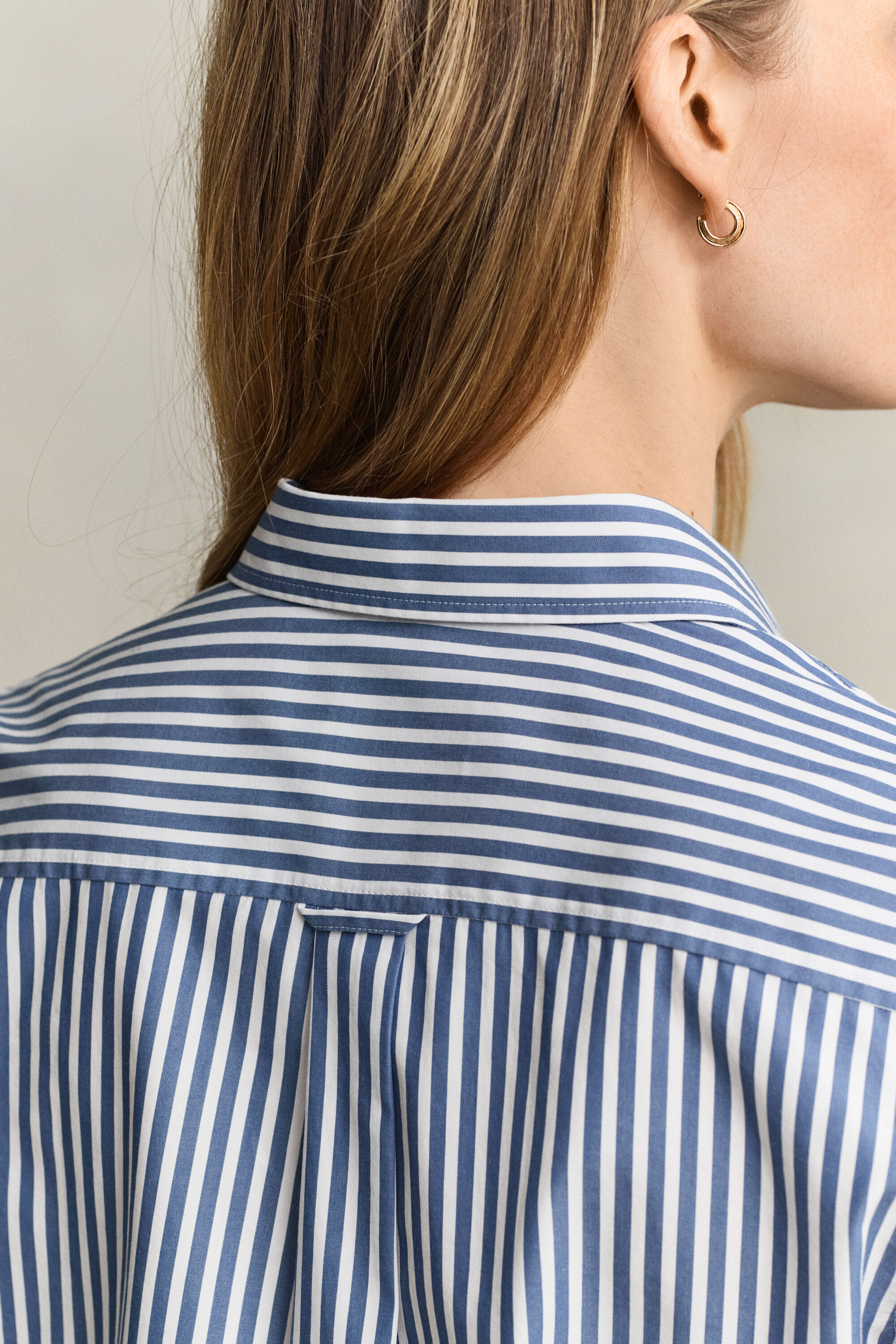 Classic Regular Striped Poplin Shirt