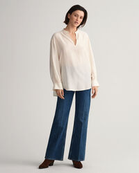 Lyocell Silk Popover Blouse