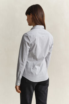 Striped Poplin Shirt — EVENING BLUE 4