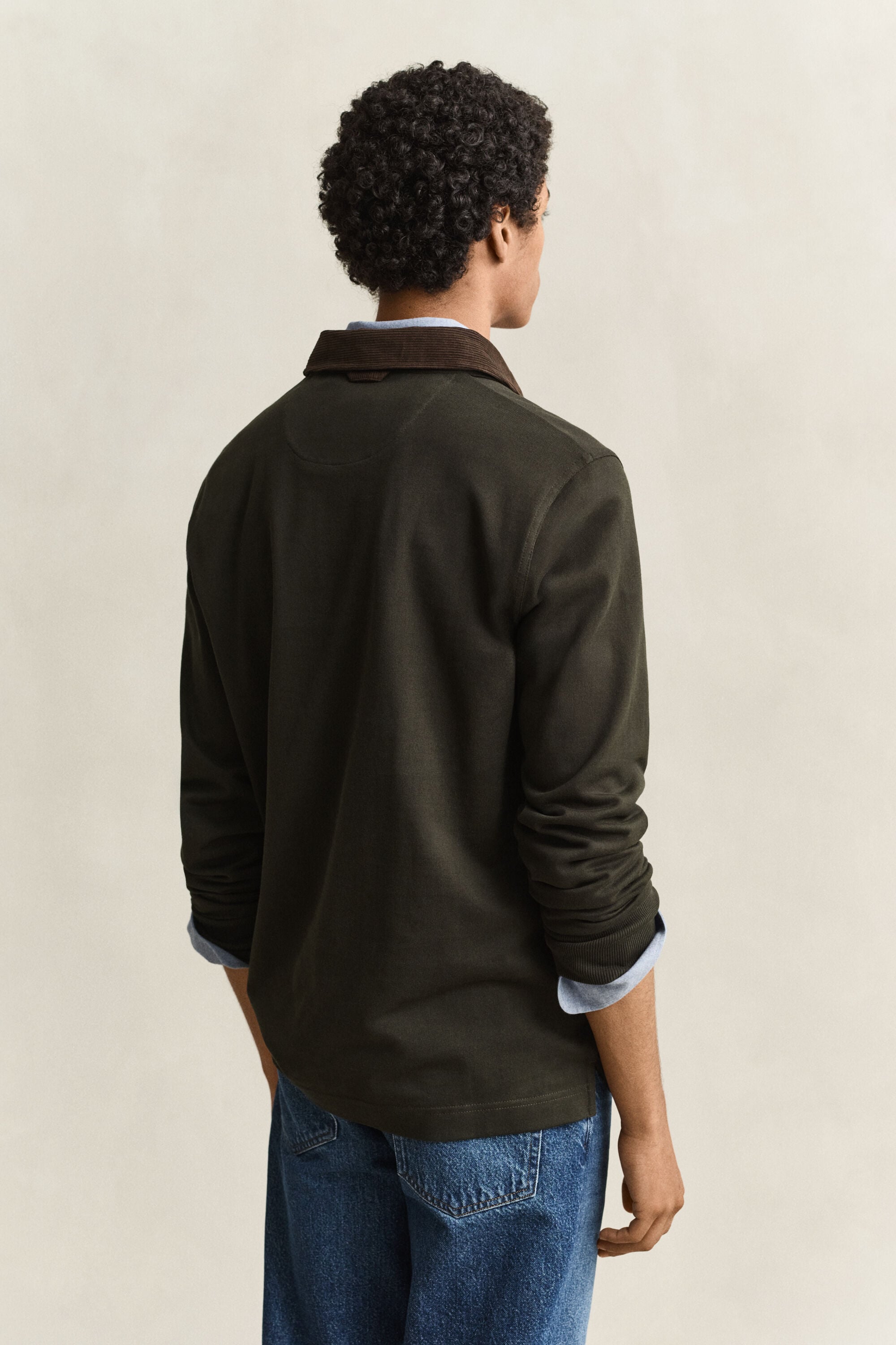 Corduroy Collar Rugger