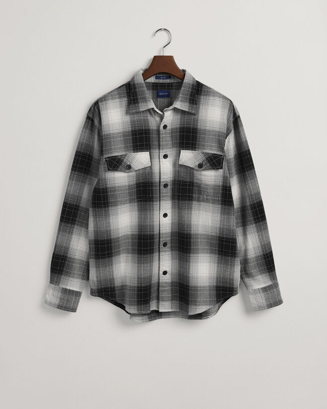 Relaxed Fit Shadow Check Shirt