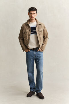 Straight Jeans — MID BLUE BROKEN IN 7