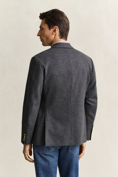Classic Flannel Wool Club Blazer — DUSKY ANTHRACITE 2