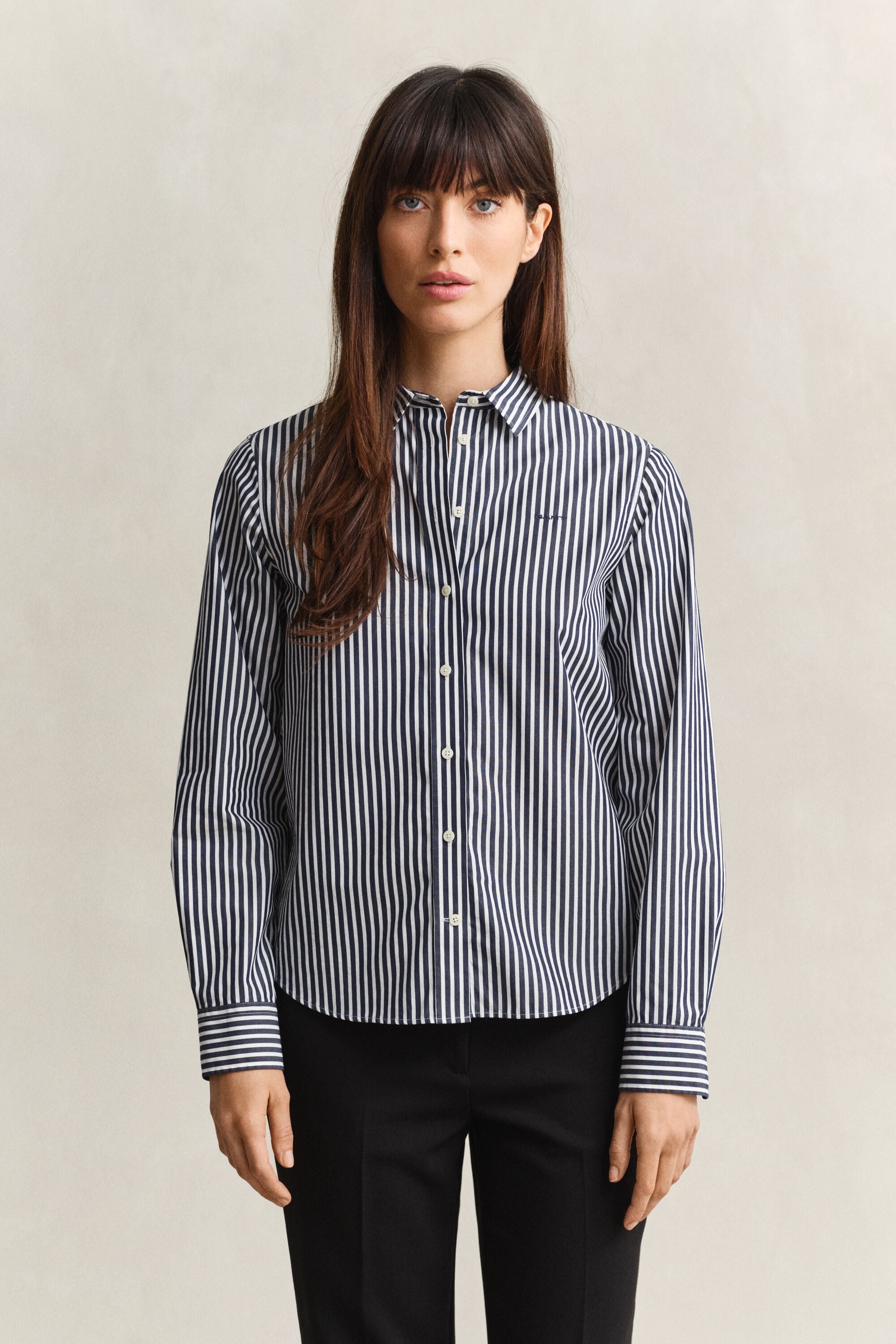 Classic Regular Striped Poplin Shirt