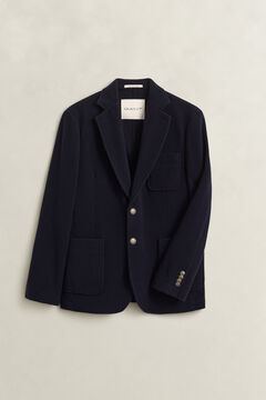 Felted Wool Club Blazer — EVENING BLUE 1