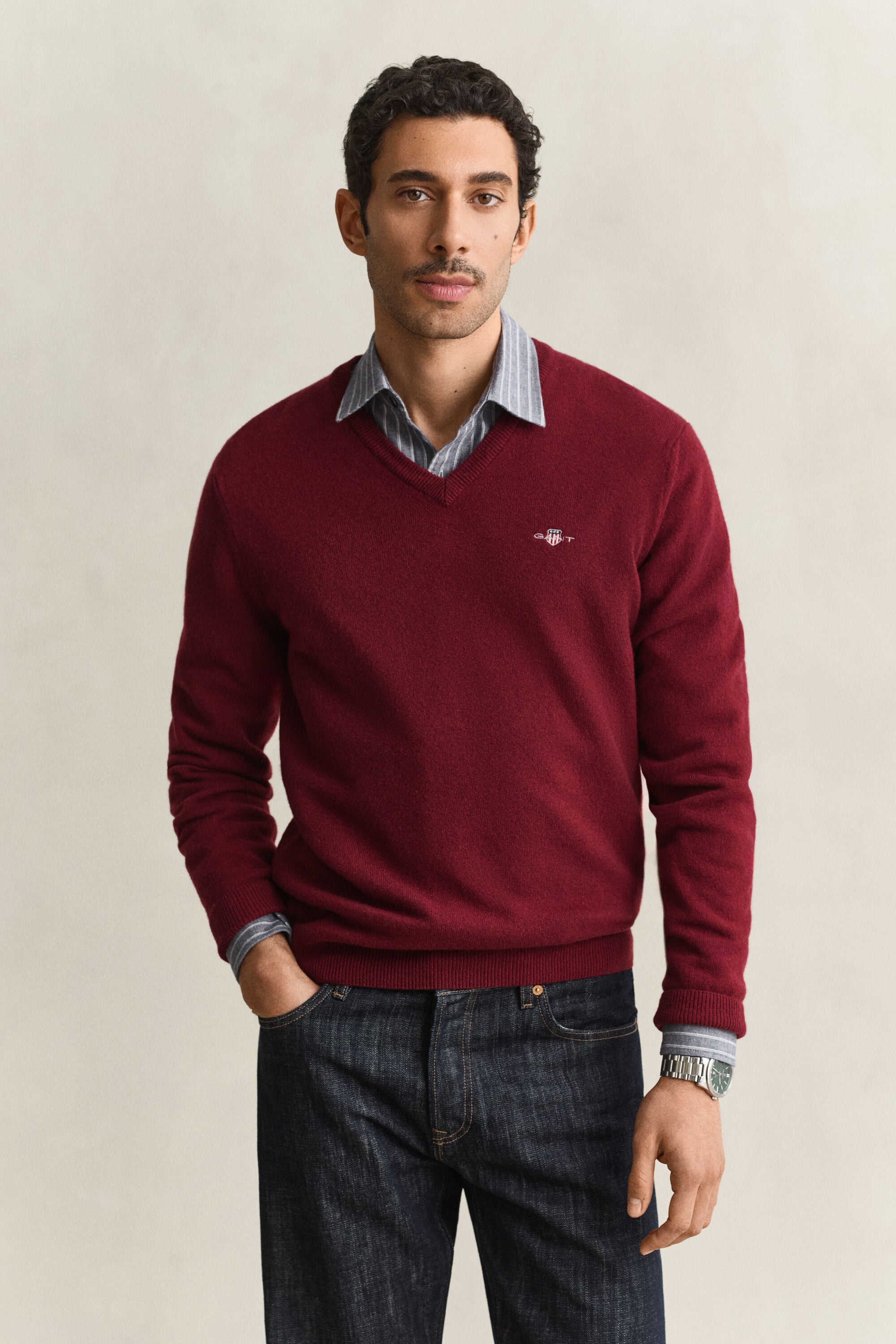 Lambswool V-Neck Sweater