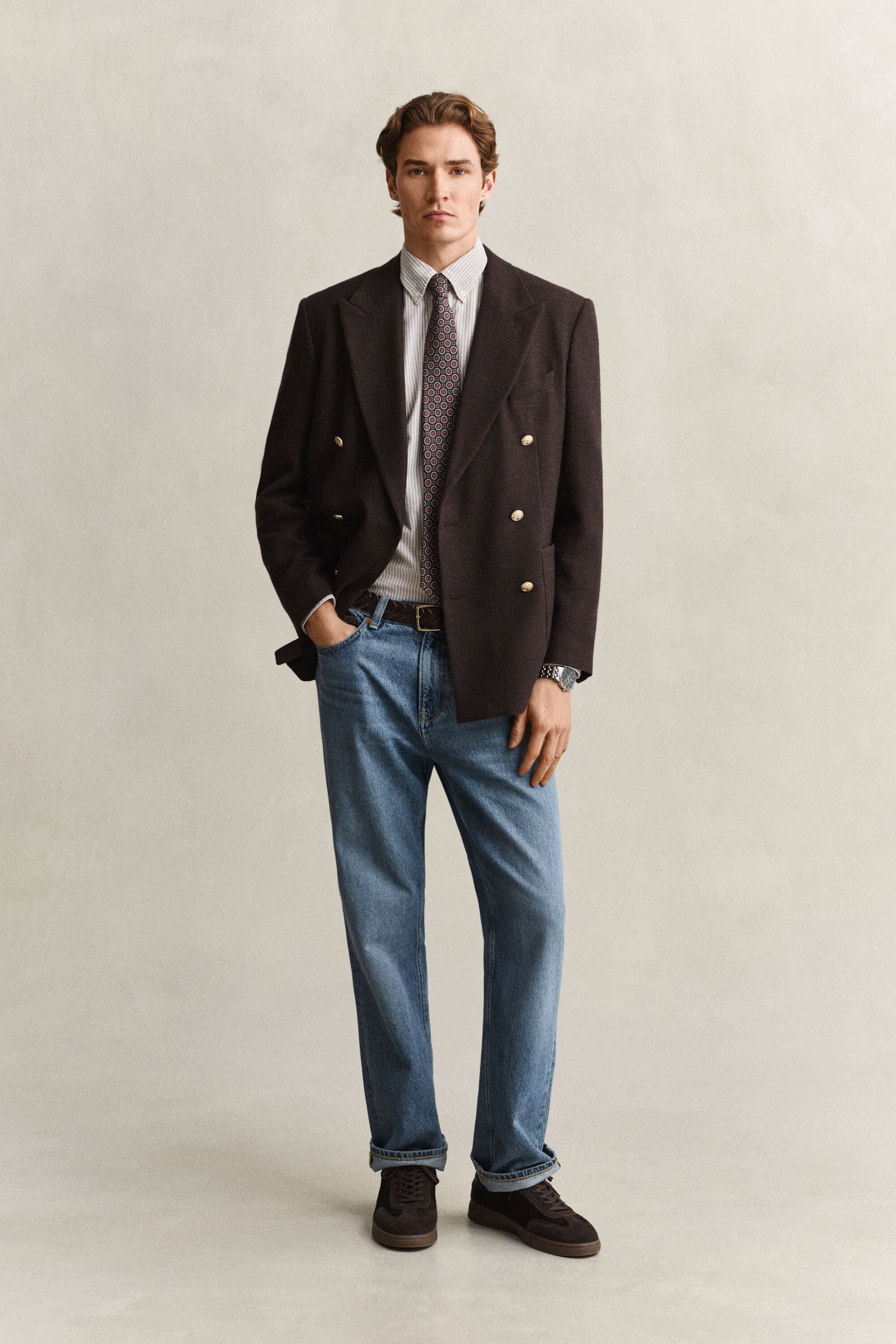 Banker Stripe Classic Oxford Shirt