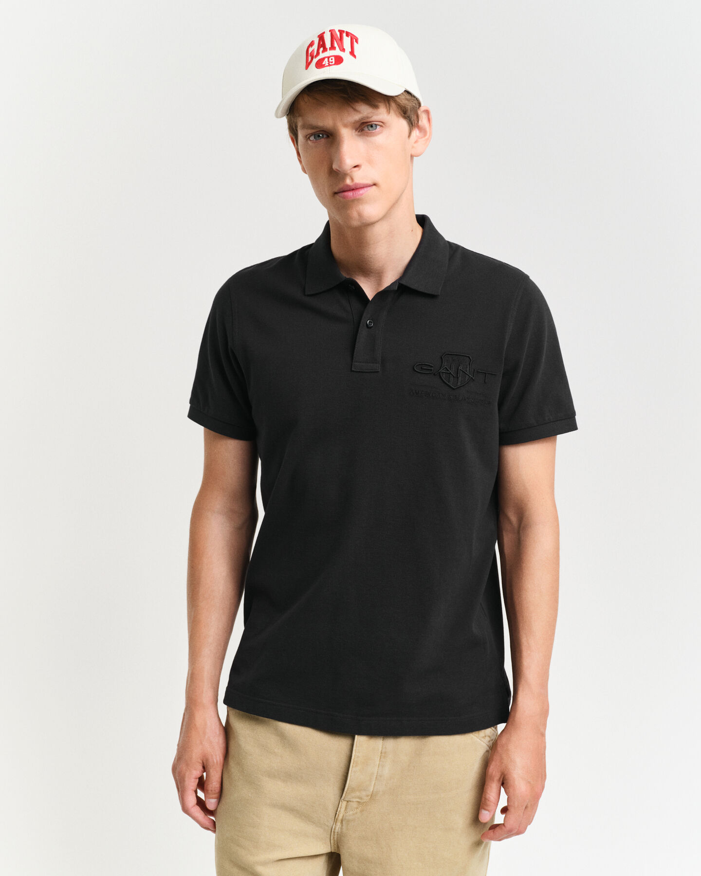 Tonal Shield Polo Shirt