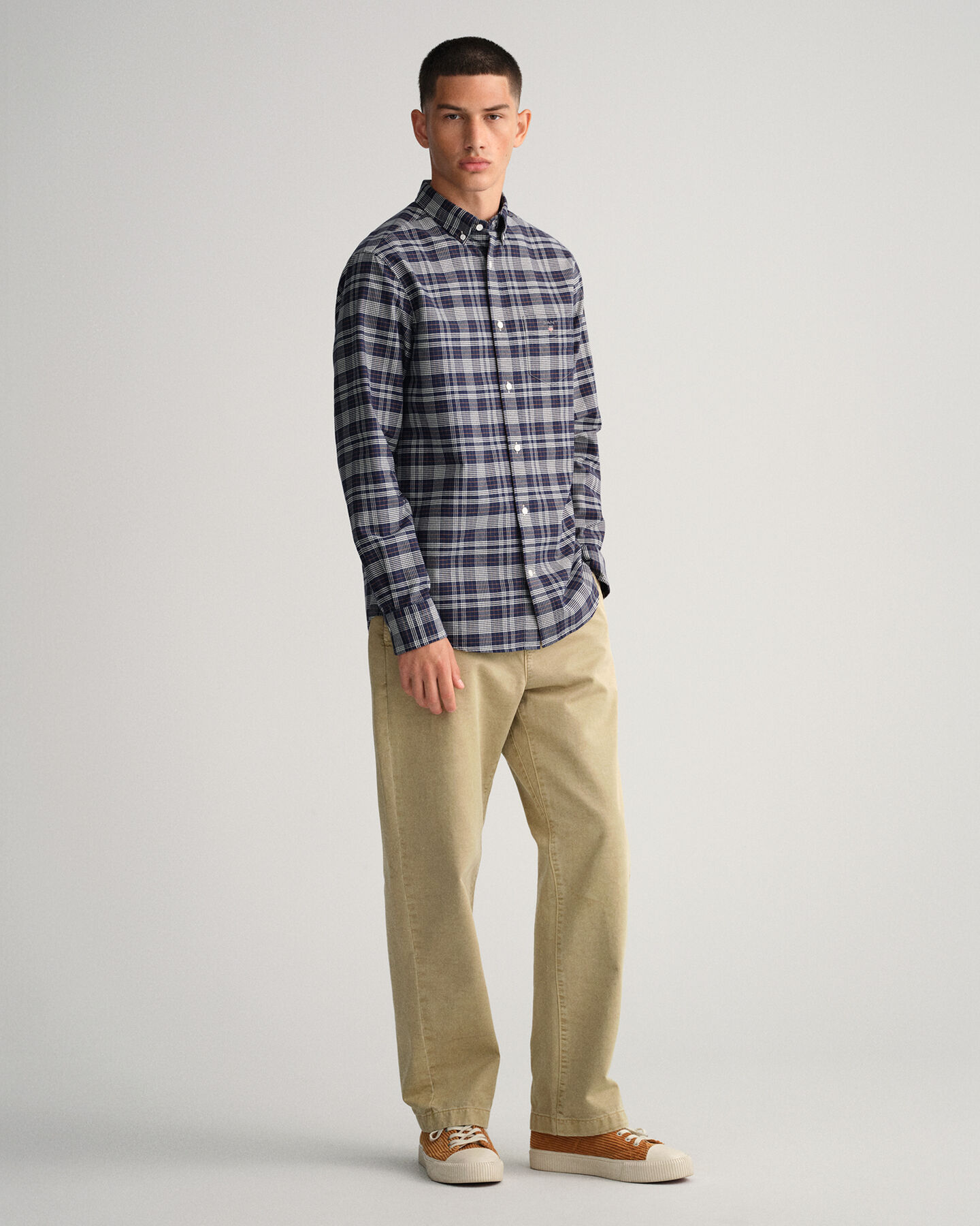 Regular Fit Oxford Check Shirt