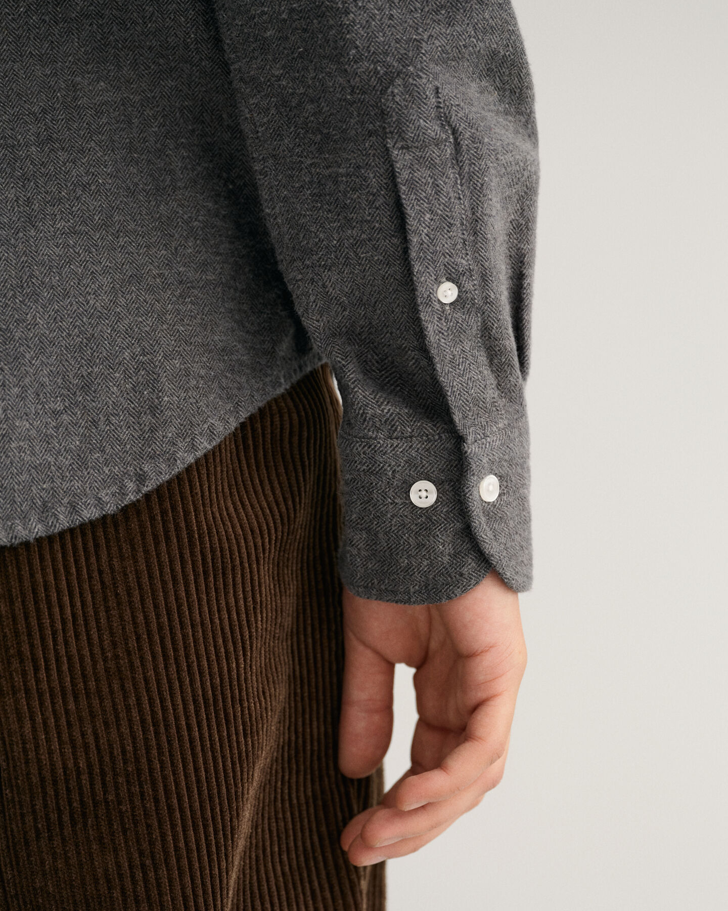 Regular Fit Herringbone Shirt