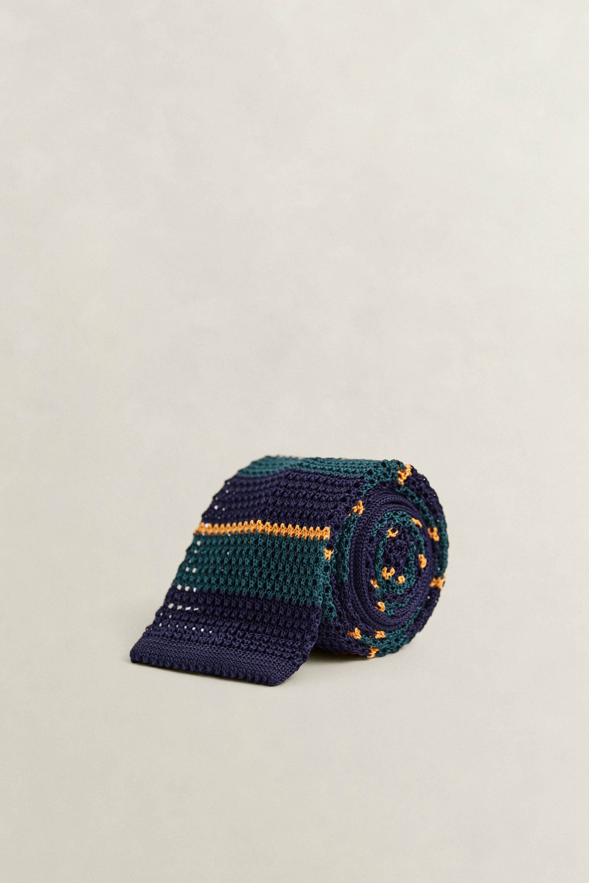Knitted Striped Tie