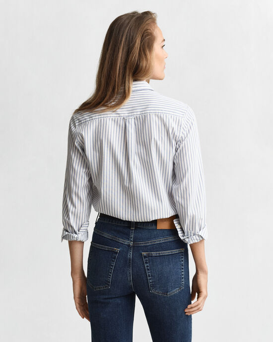 Regular Fit Striped Poplin Shirt