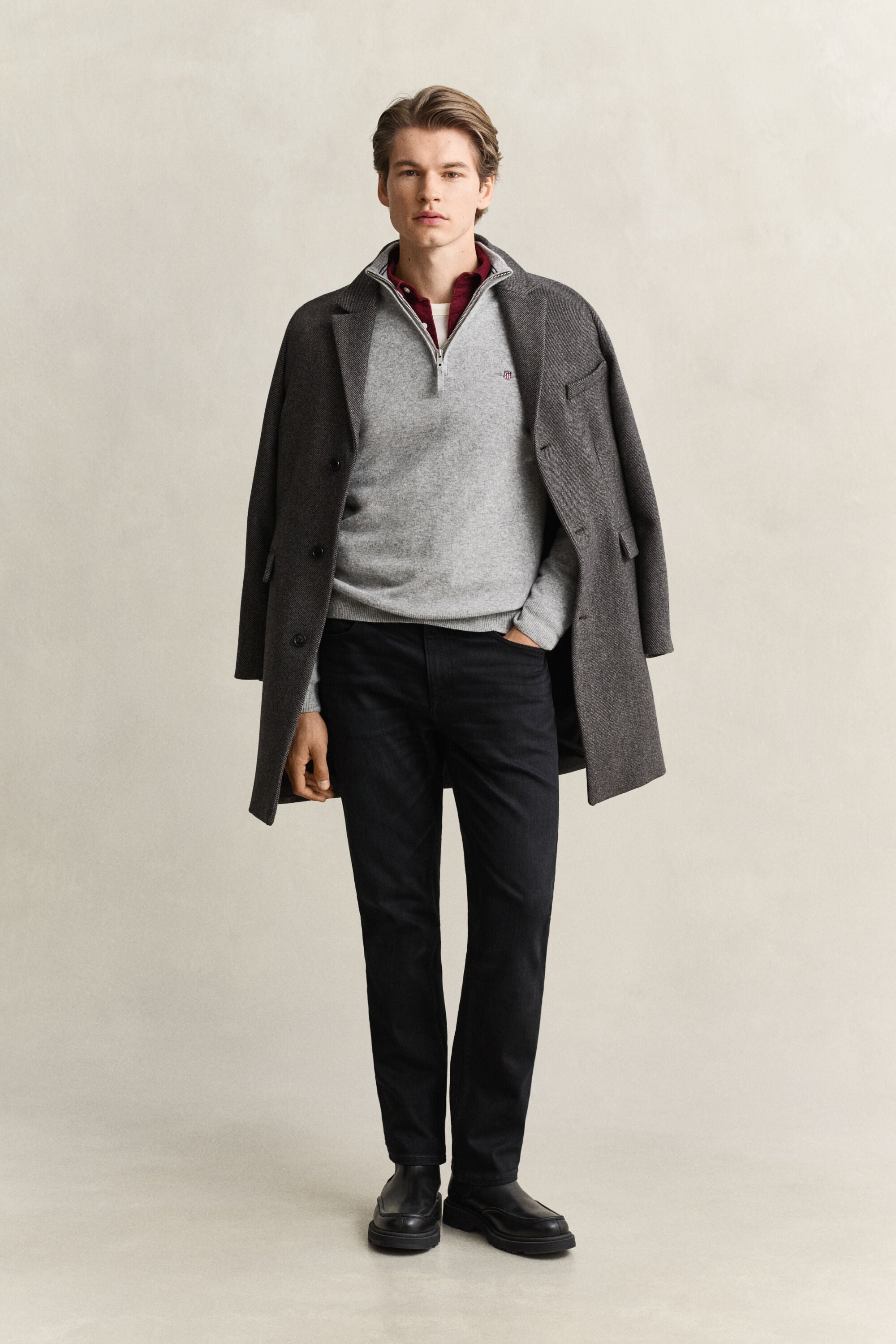 Lambswool Half-Zip Sweater