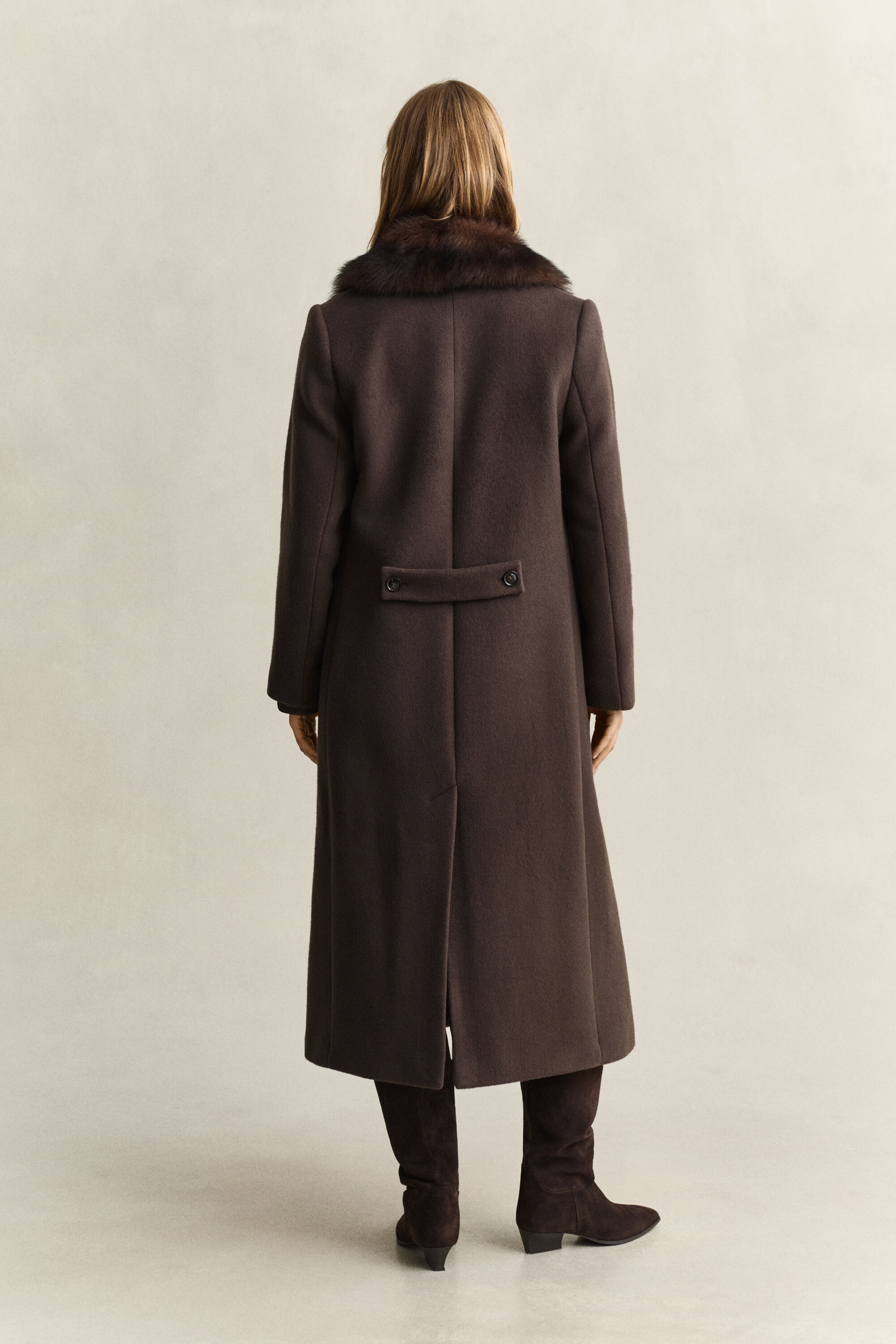 Shearling Collar Coat