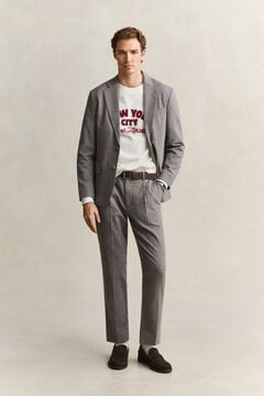 Flannel Blazer — MIST TAUPE 9