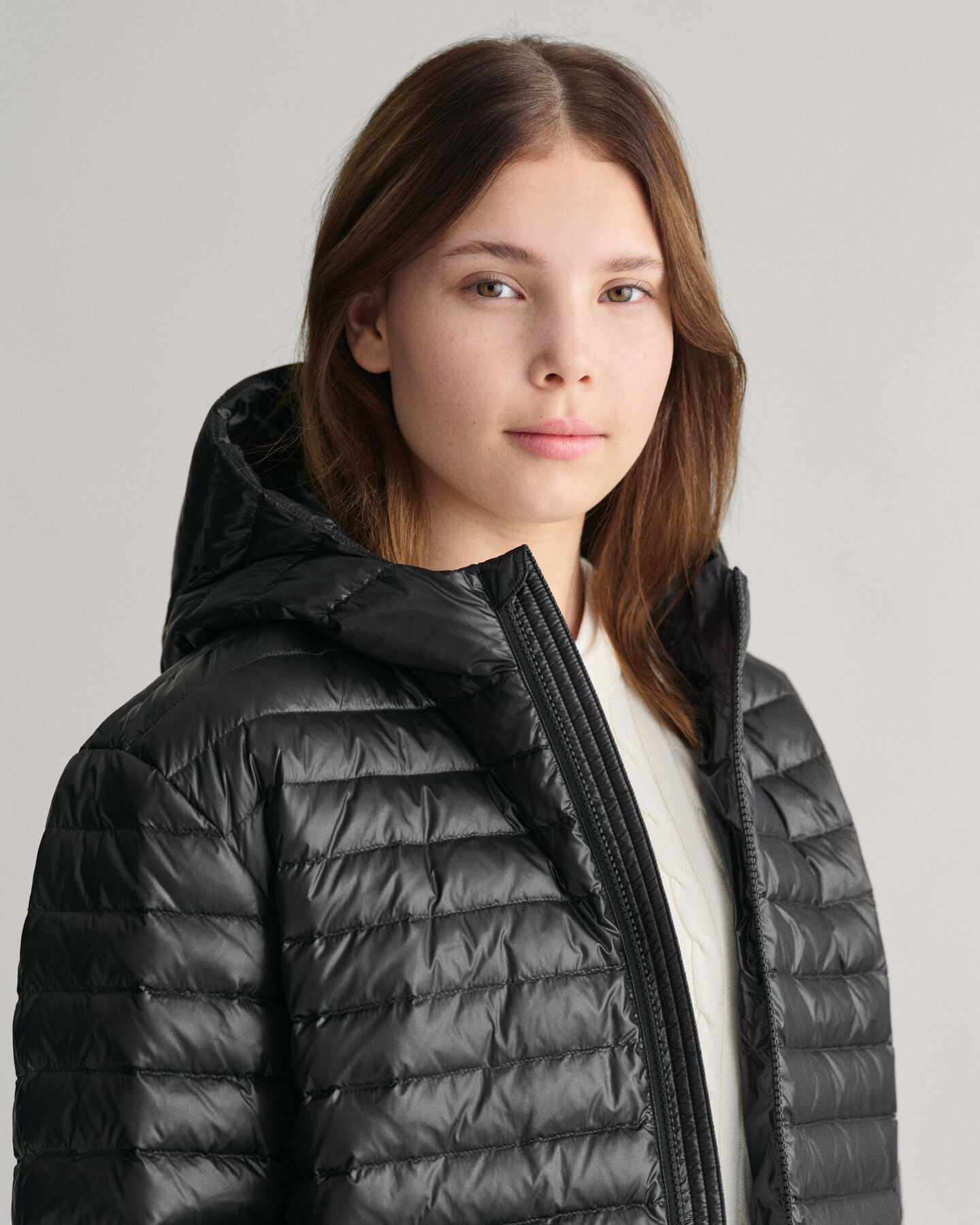 Teens Shiny Lightweight Padded Down Jacket