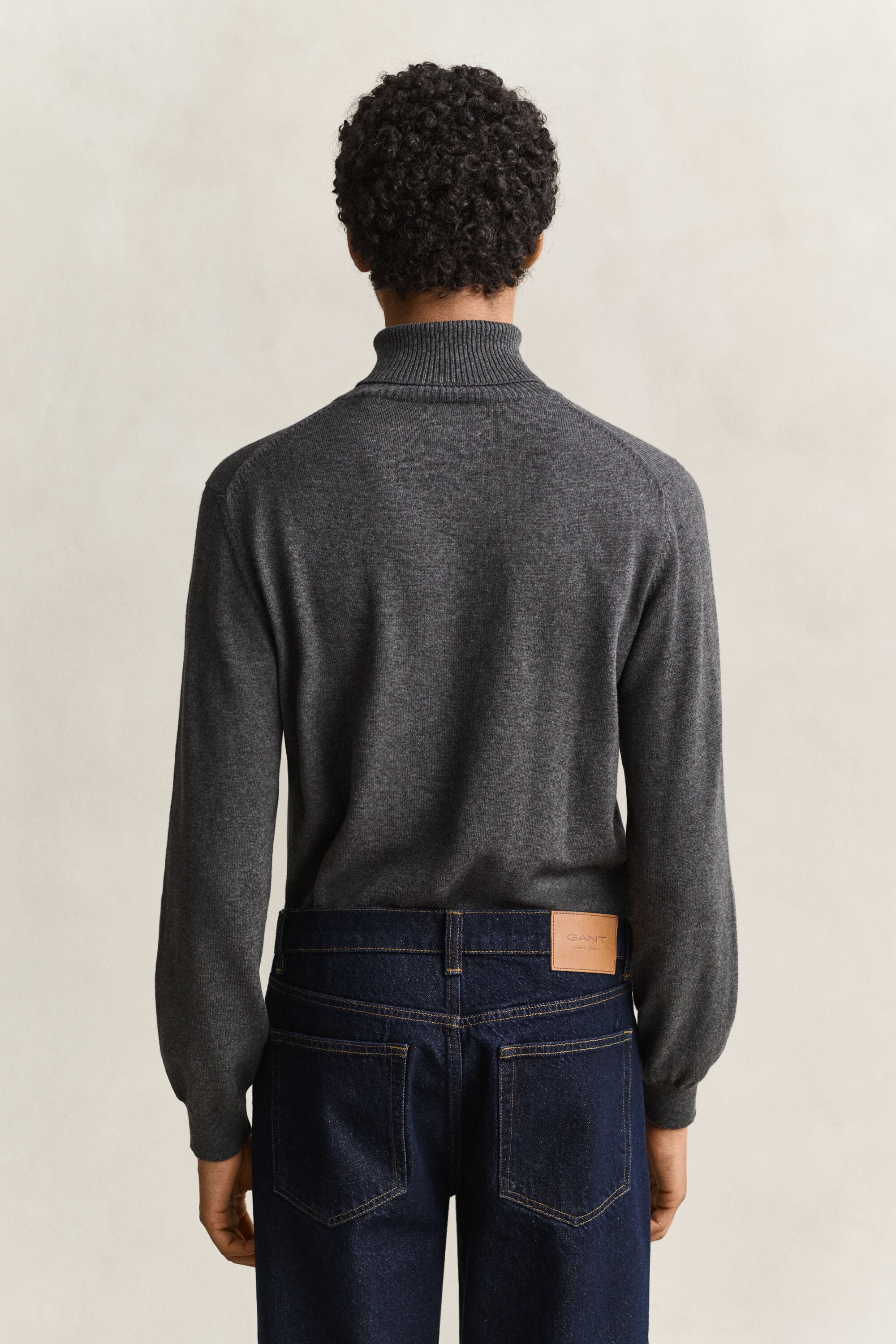 Cotton Wool Turtleneck Sweater
