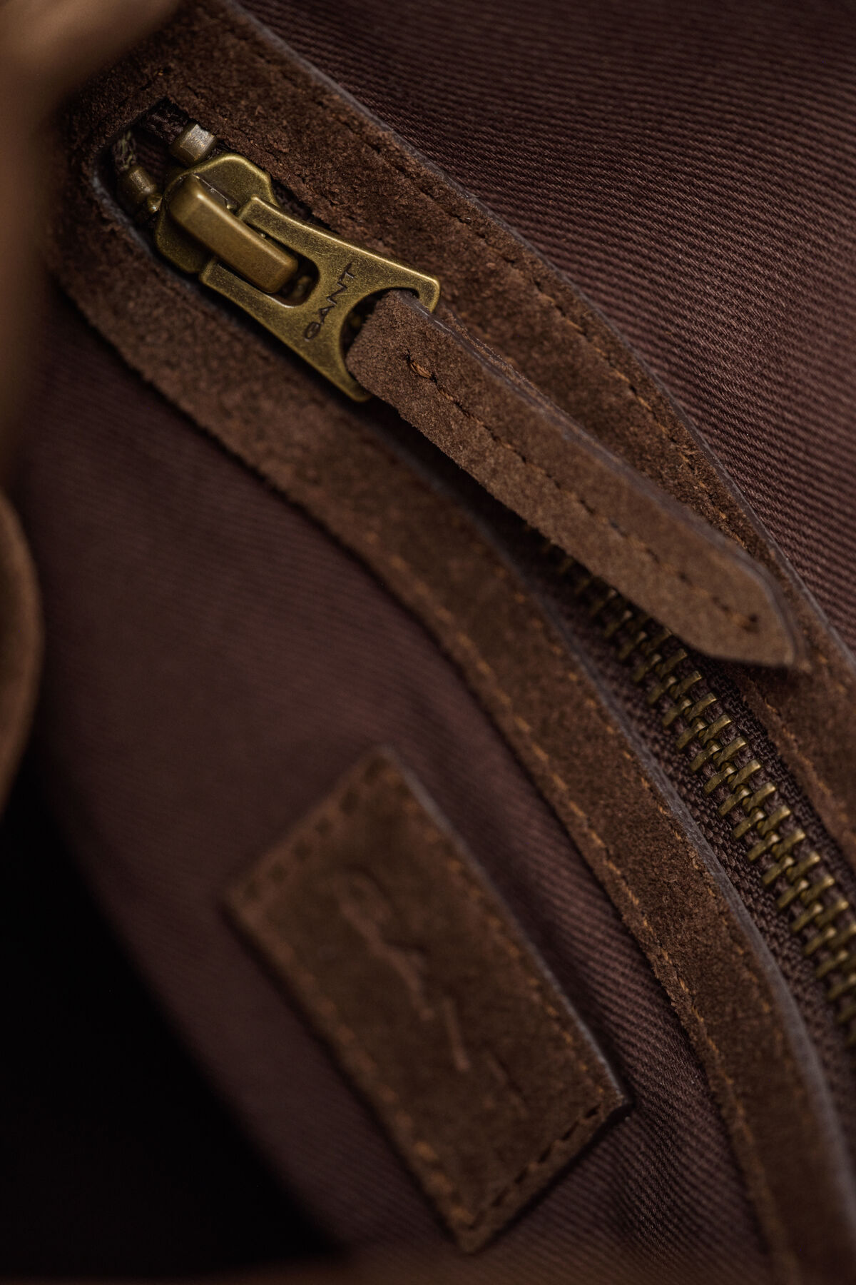 Suede Shoulder Bag — SOIL BROWN