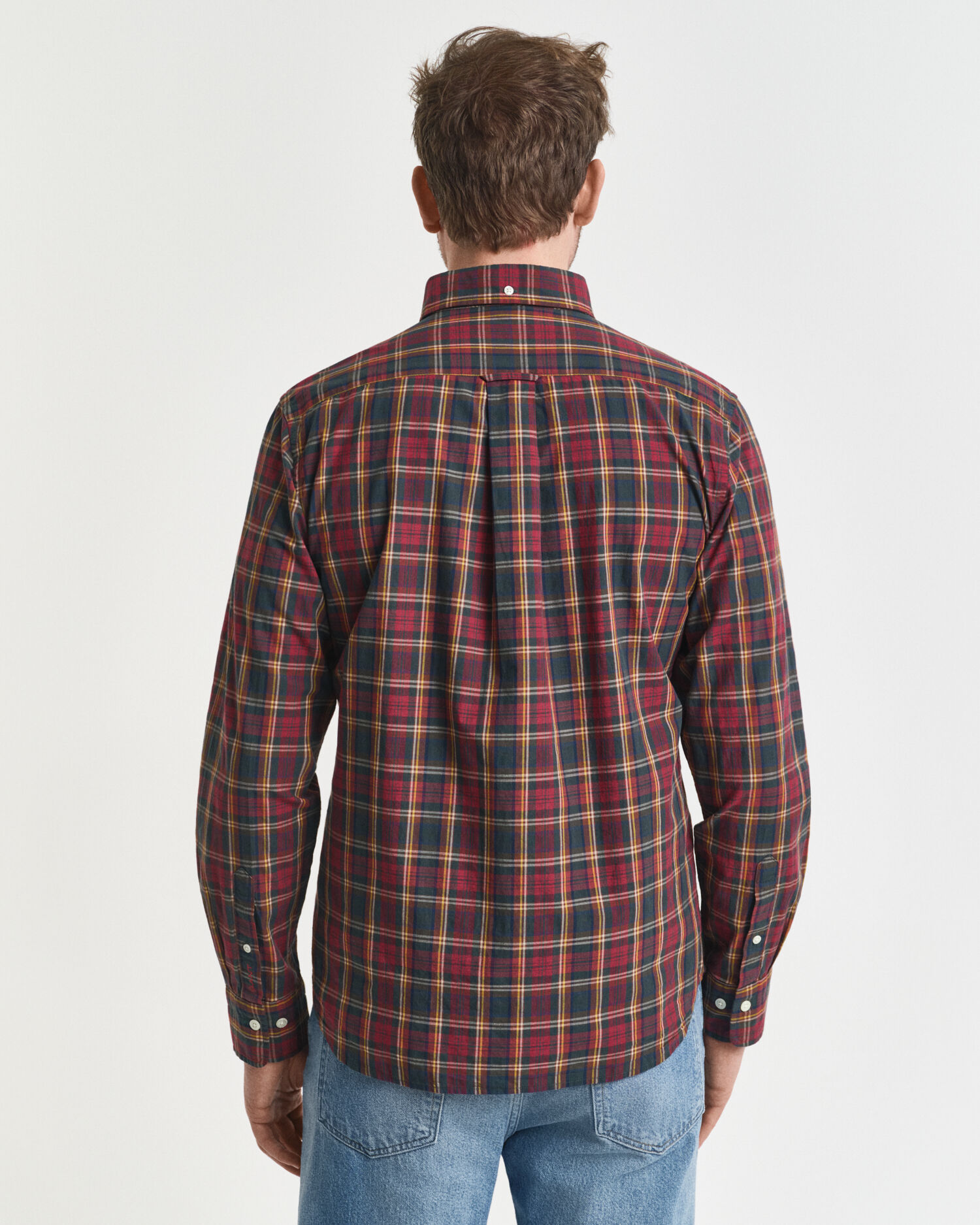 Regular Fit Checked Archive Poplin Shirt - GANT