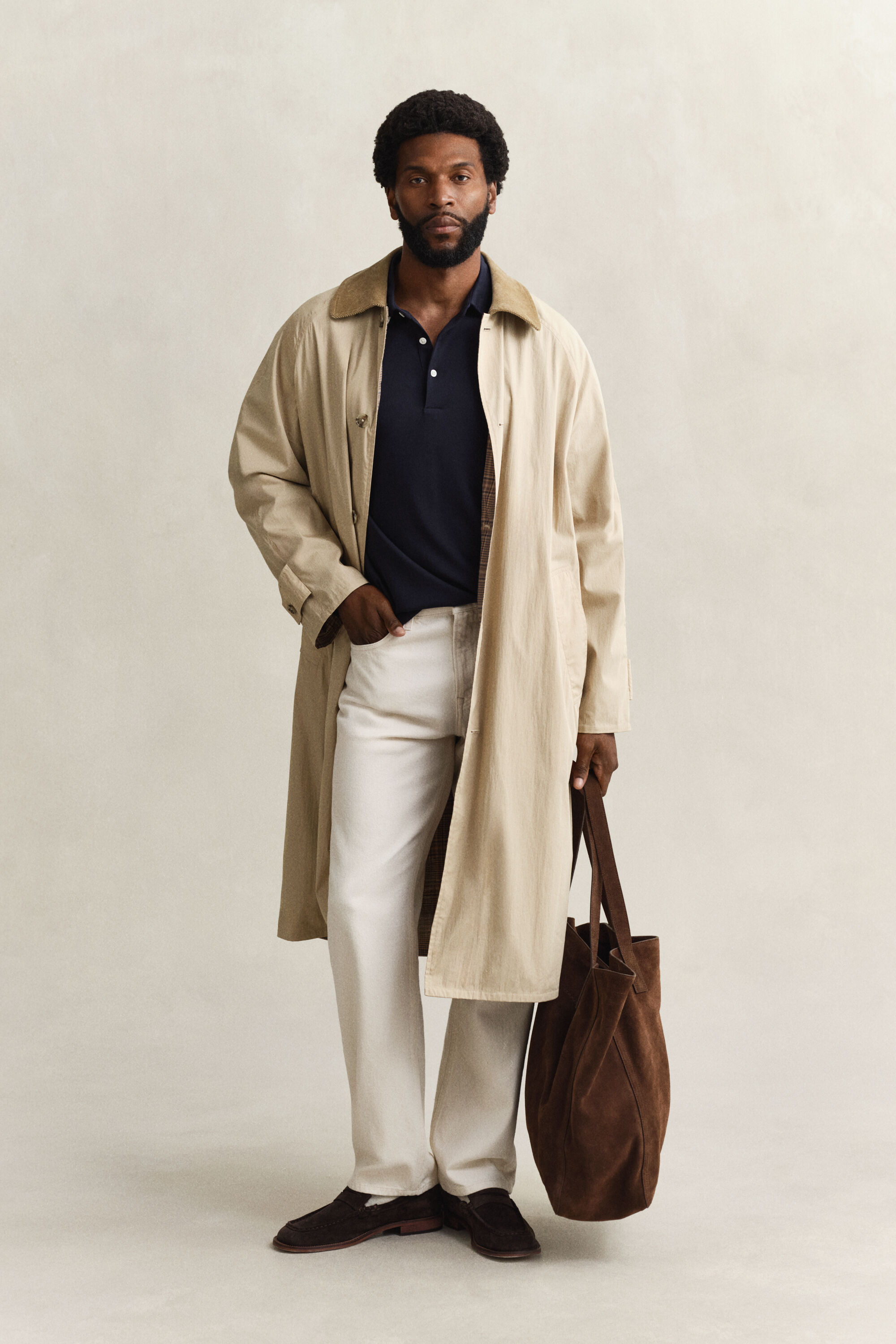 Pima Cotton Long Sleeve Polo Shirt