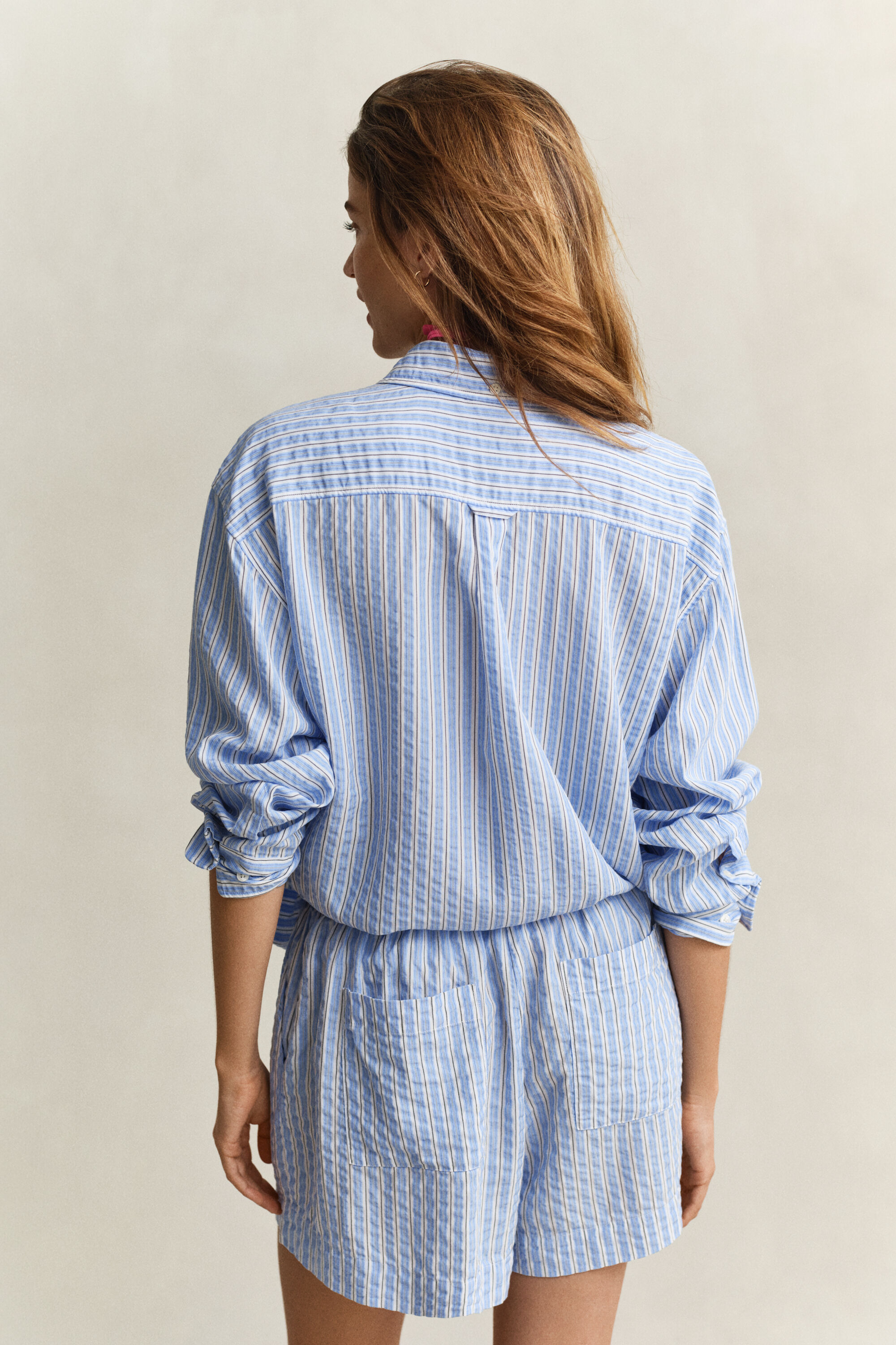 Striped Seersucker Shirt