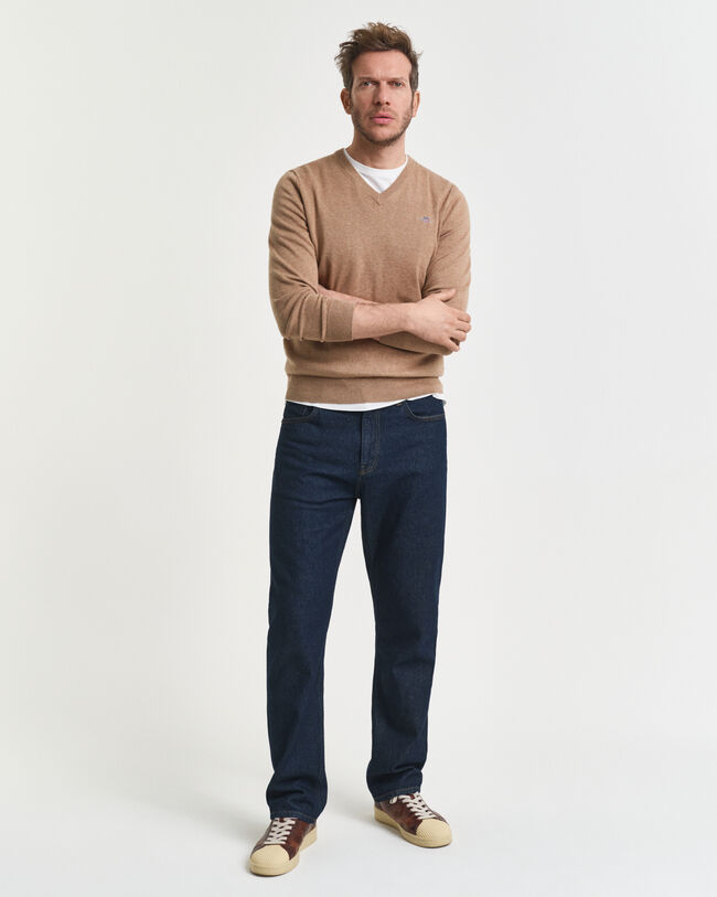 Classic Cotton V-Neck Sweater