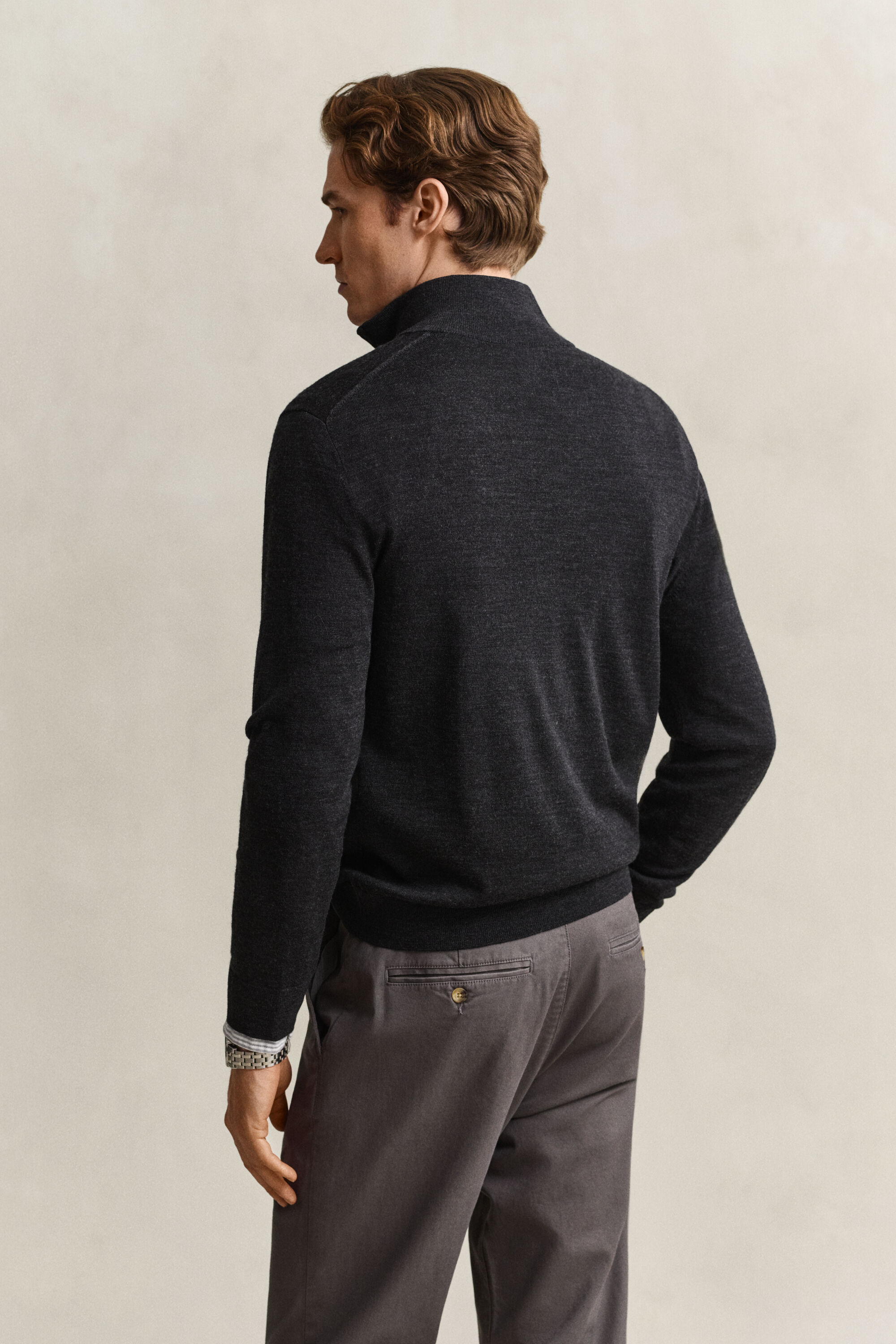 Merino Wool Half-Zip Sweater