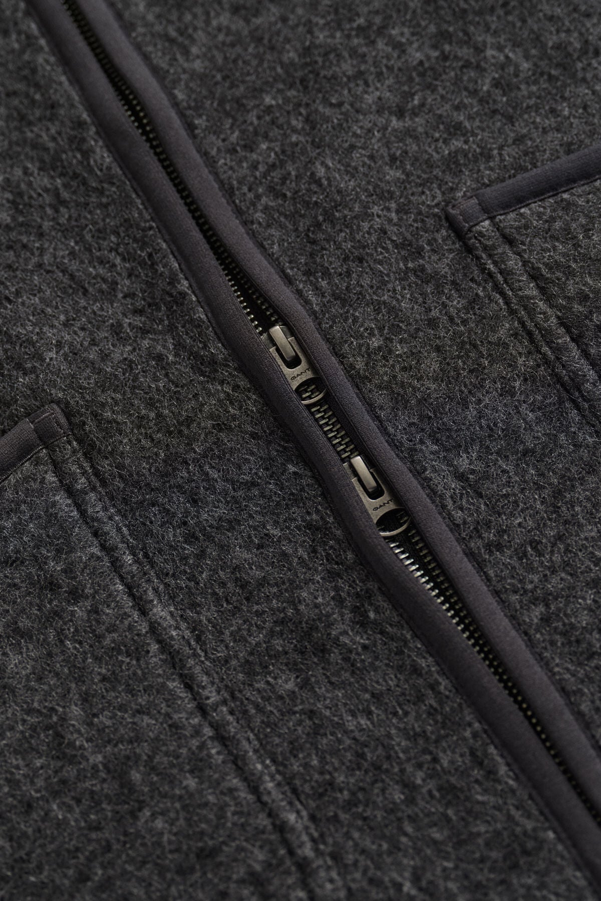 Fleece Vest — CHARCOAL MELANGE