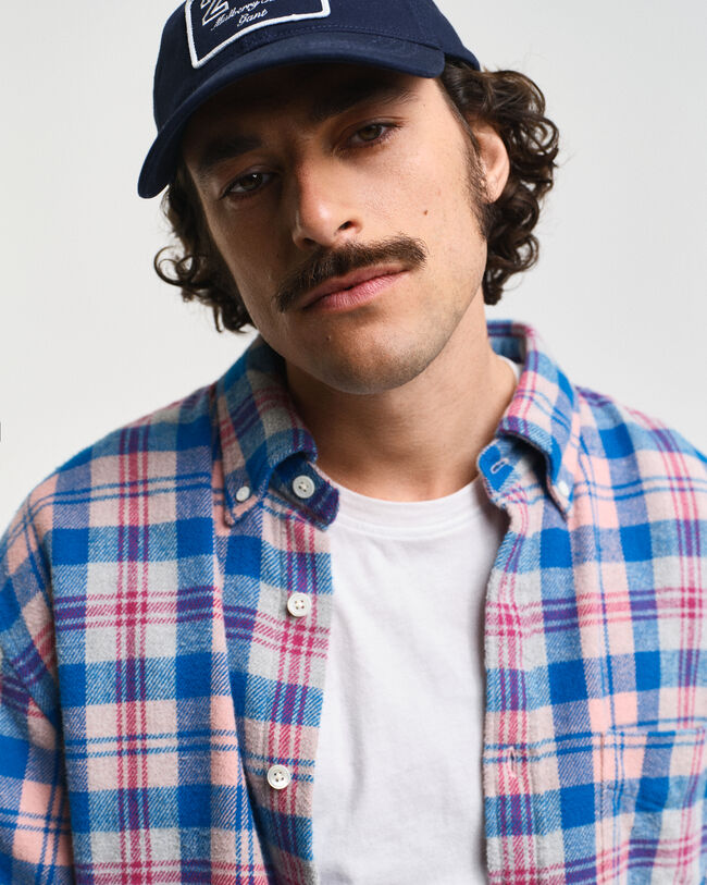 Relaxed Fit Checked Flannel Shirt