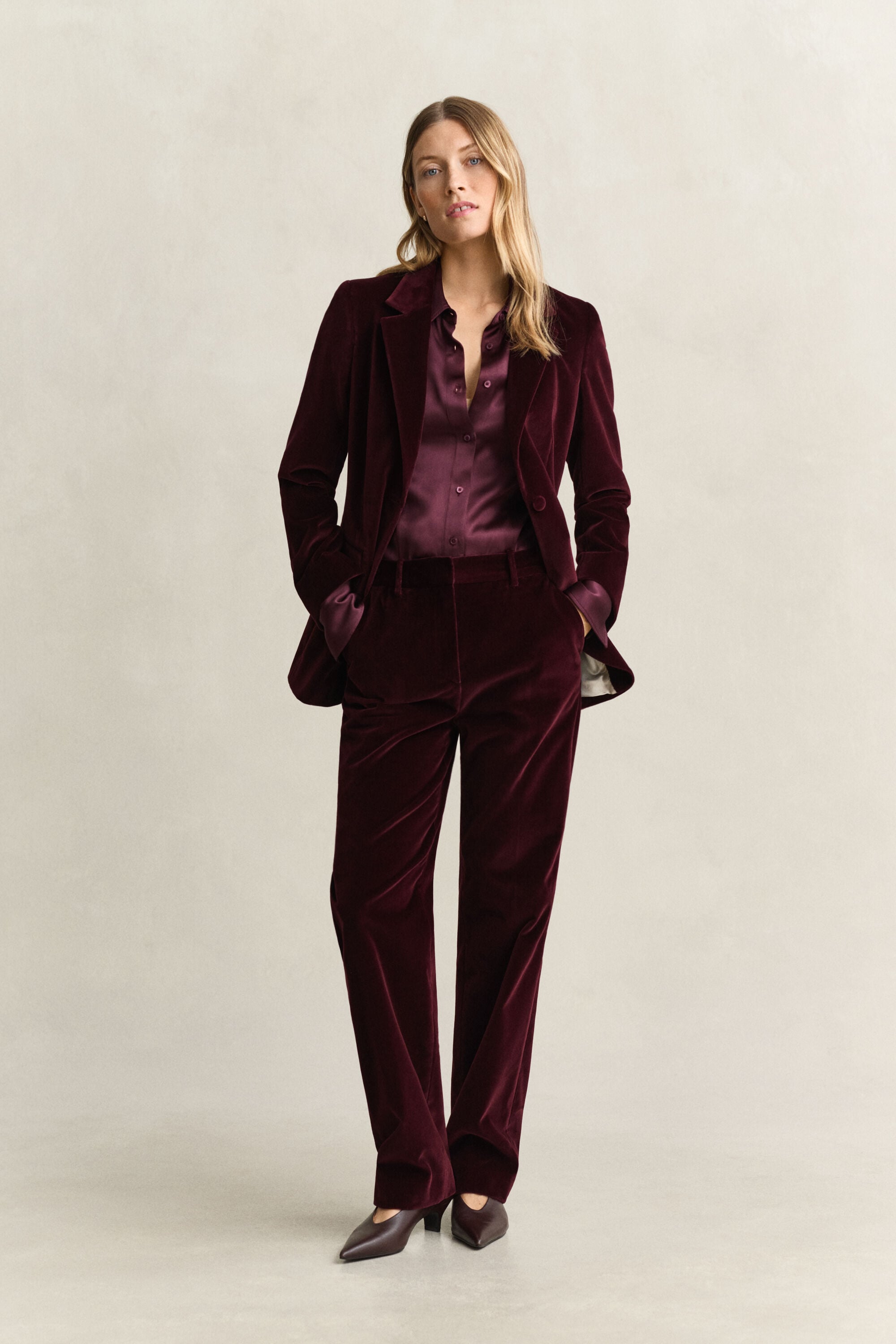 Tailored Velvet Pants