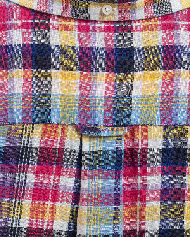 Regular Fit Madras Linen Shirt
