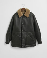 Worn-In Leather Shearling Jacket