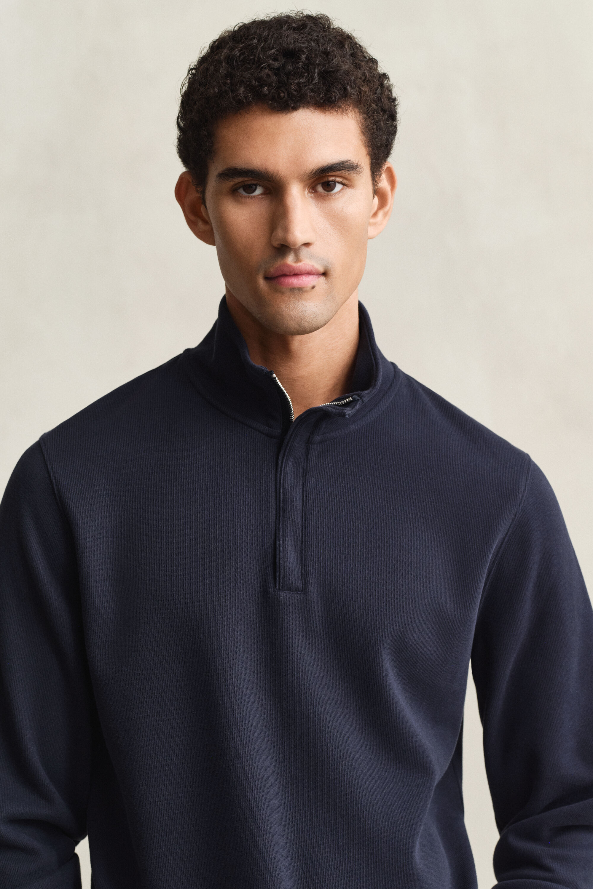 Sacker Rib Half-Zip Sweatshirt