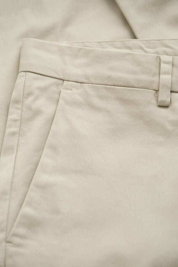 Slim Smart Chinos — CLAY BEIGE