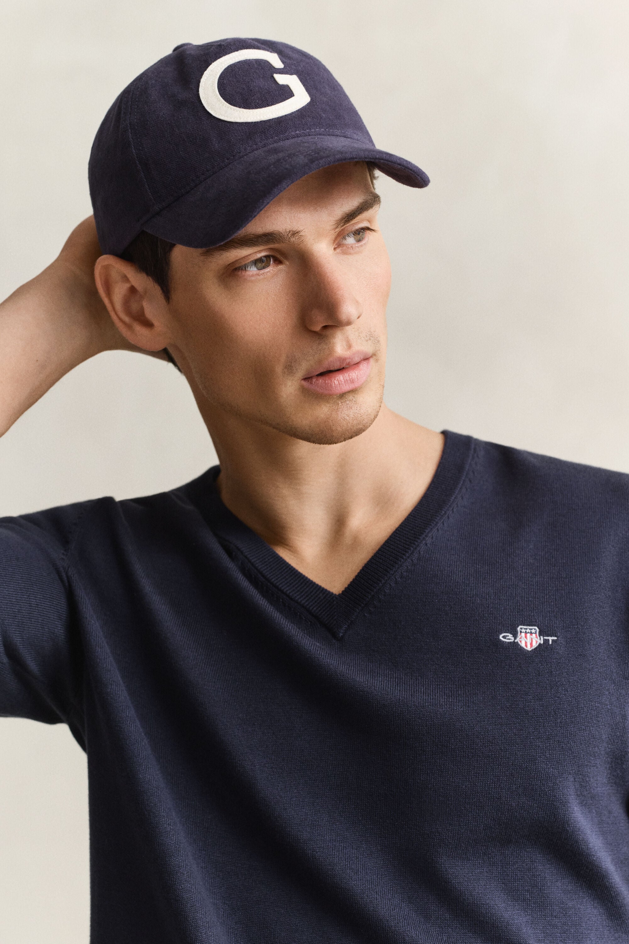 Classic Cotton V-Neck Sweater