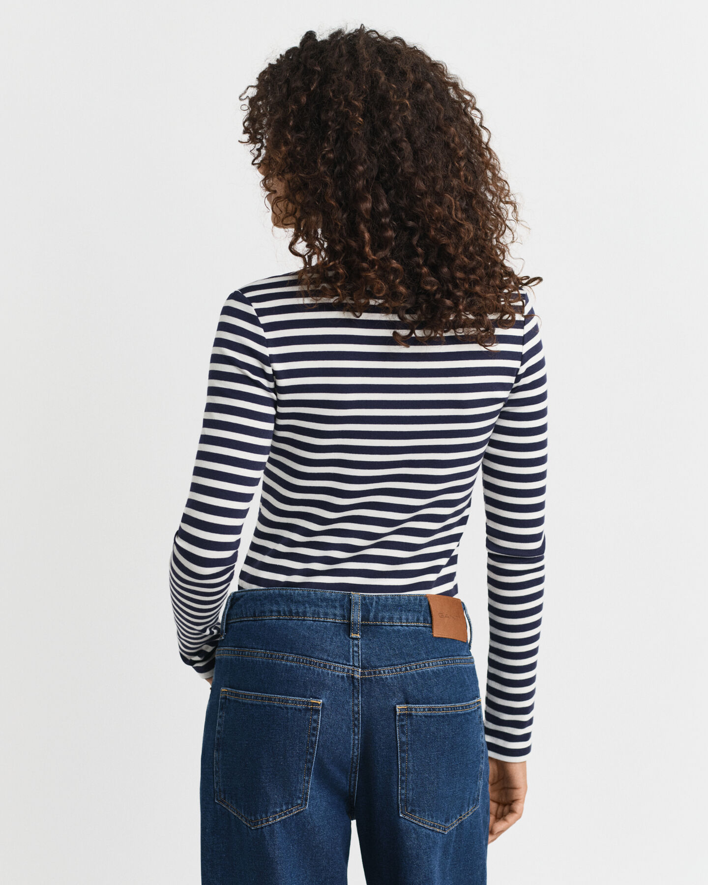 Striped Rib Long Sleeve T-Shirt