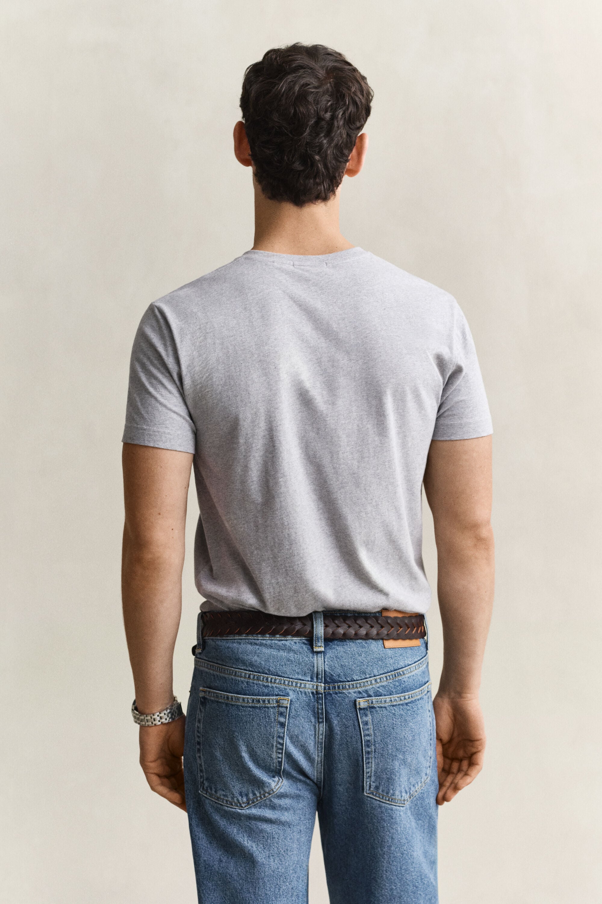 Slim Fit Shield V-Neck T-Shirt
