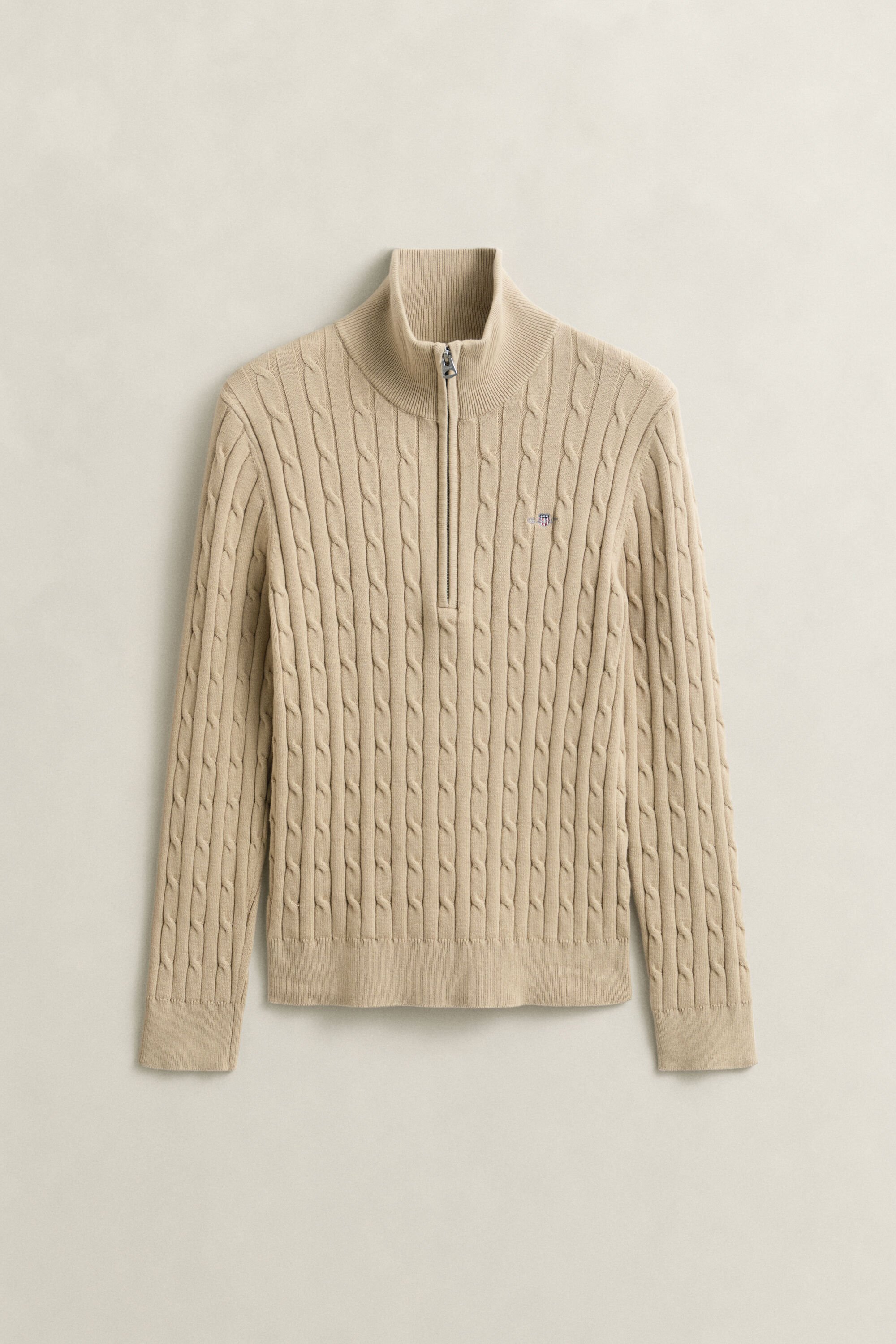 Cable Knit Half-Zip Sweater