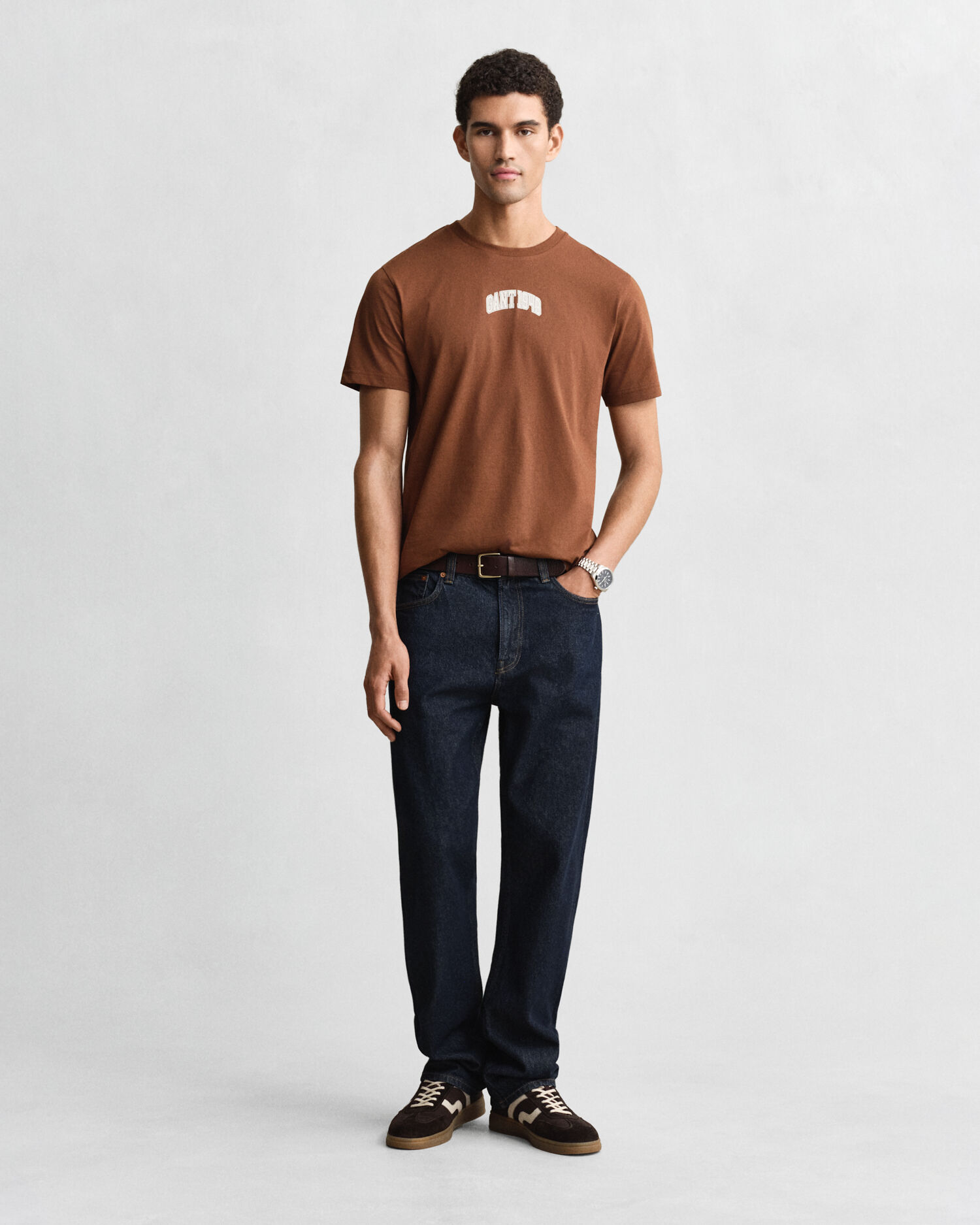 Gant 1949 Graphic T-Shirt — MAHOGANY BROWN