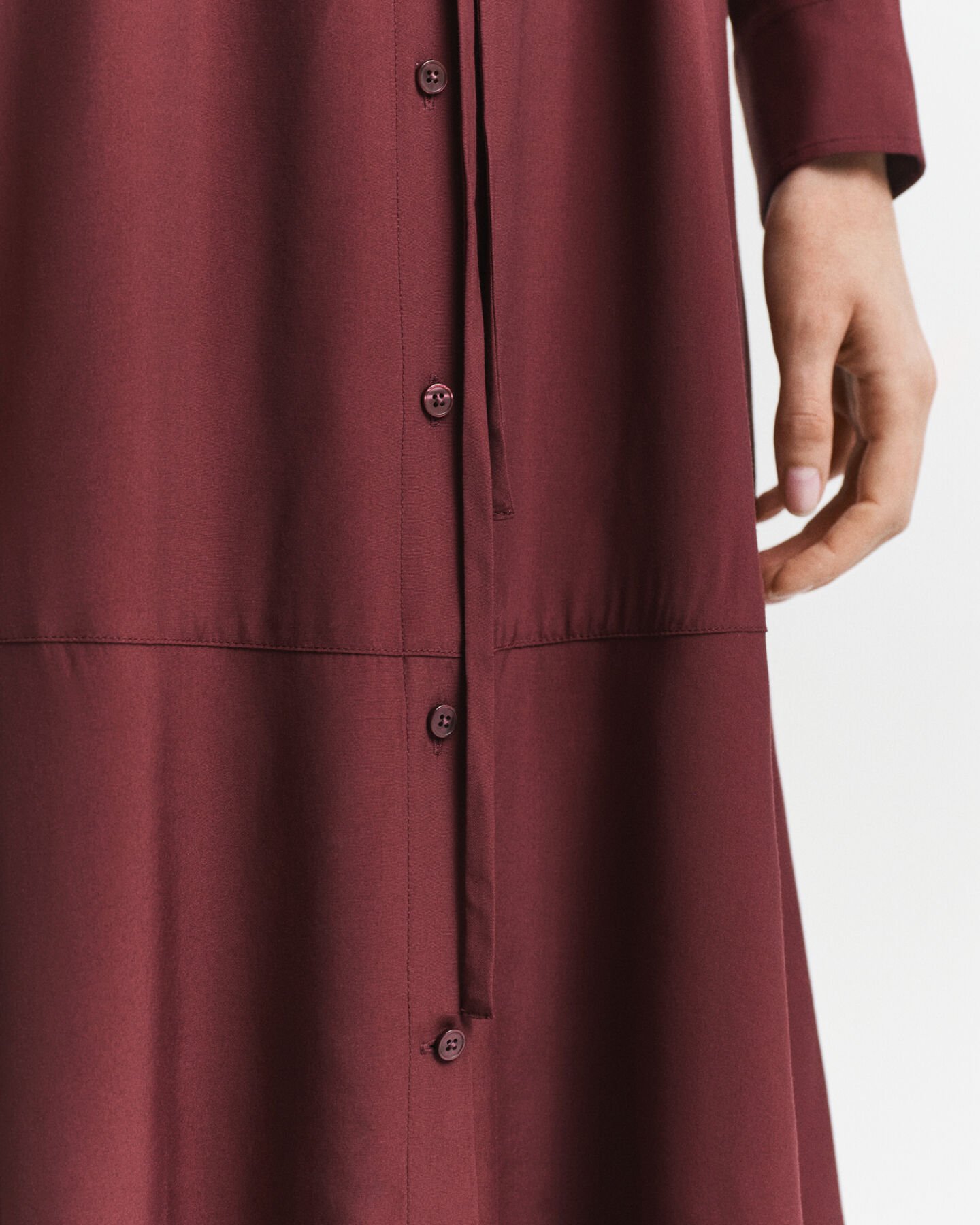 Midi Viscose Shirt Dress