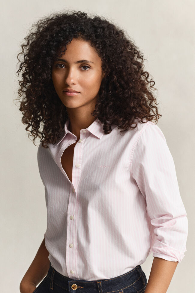 Regular Fit Classic Striped Poplin Shirt