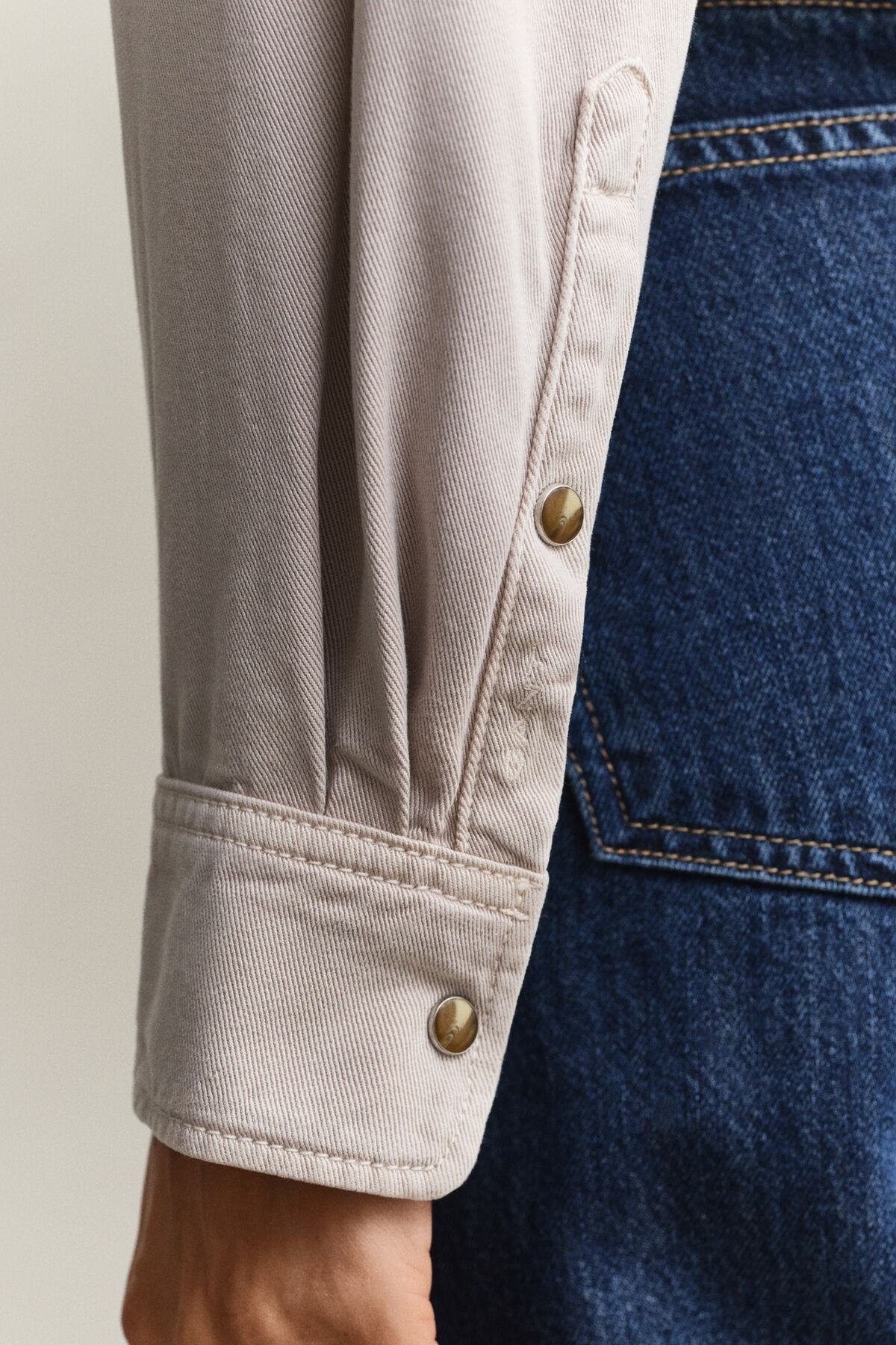 Denim Twill Ranger Shirt — CLAY BEIGE