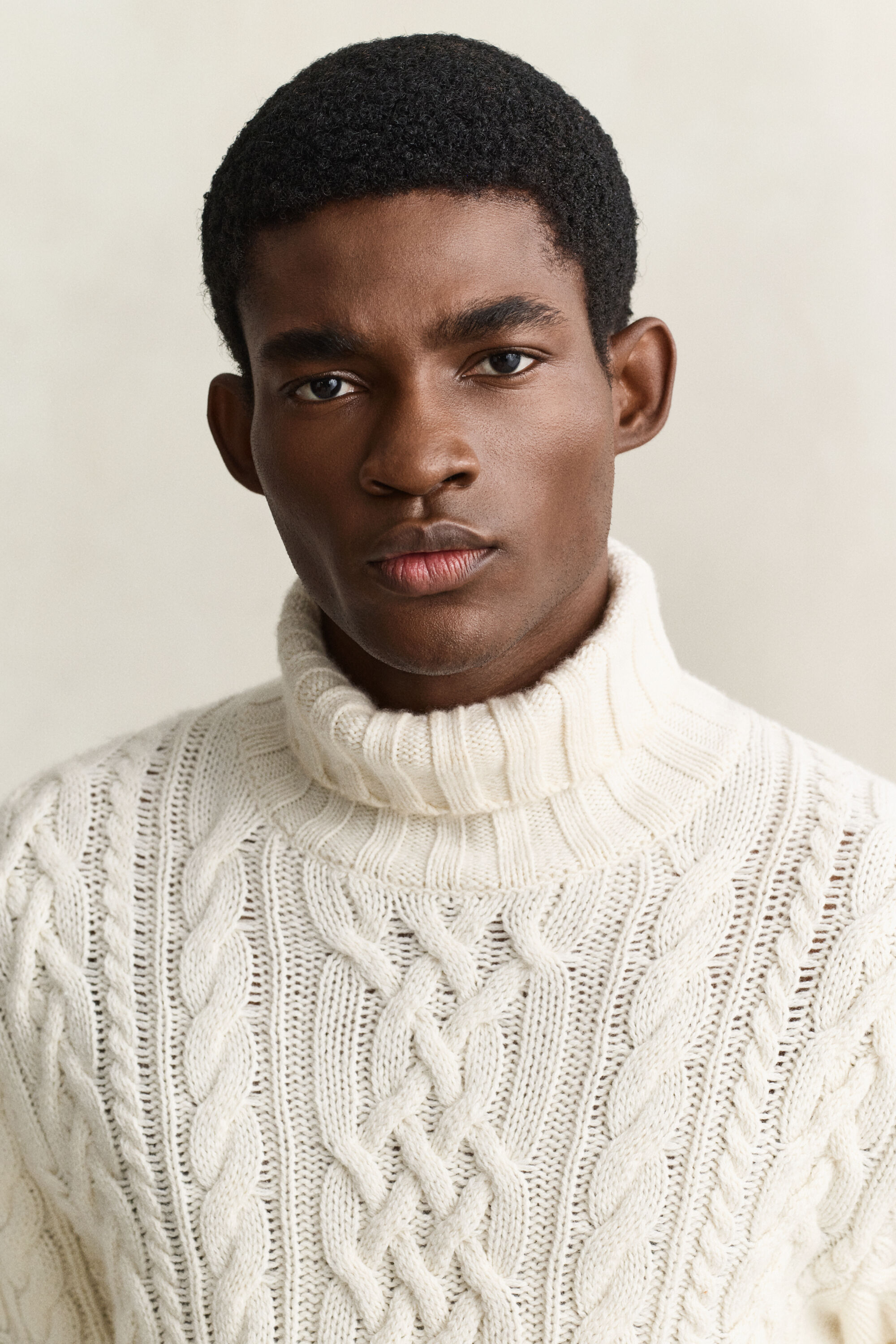 Wool Blend Turtleneck Sweater
