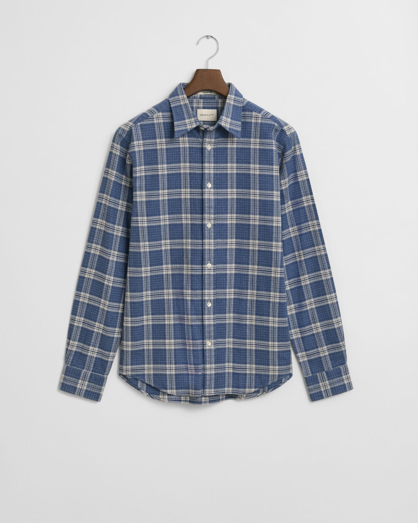 Regular Fit Checked Melange Flannel Shirt