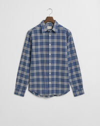 Regular Fit Checked Melange Flannel Shirt